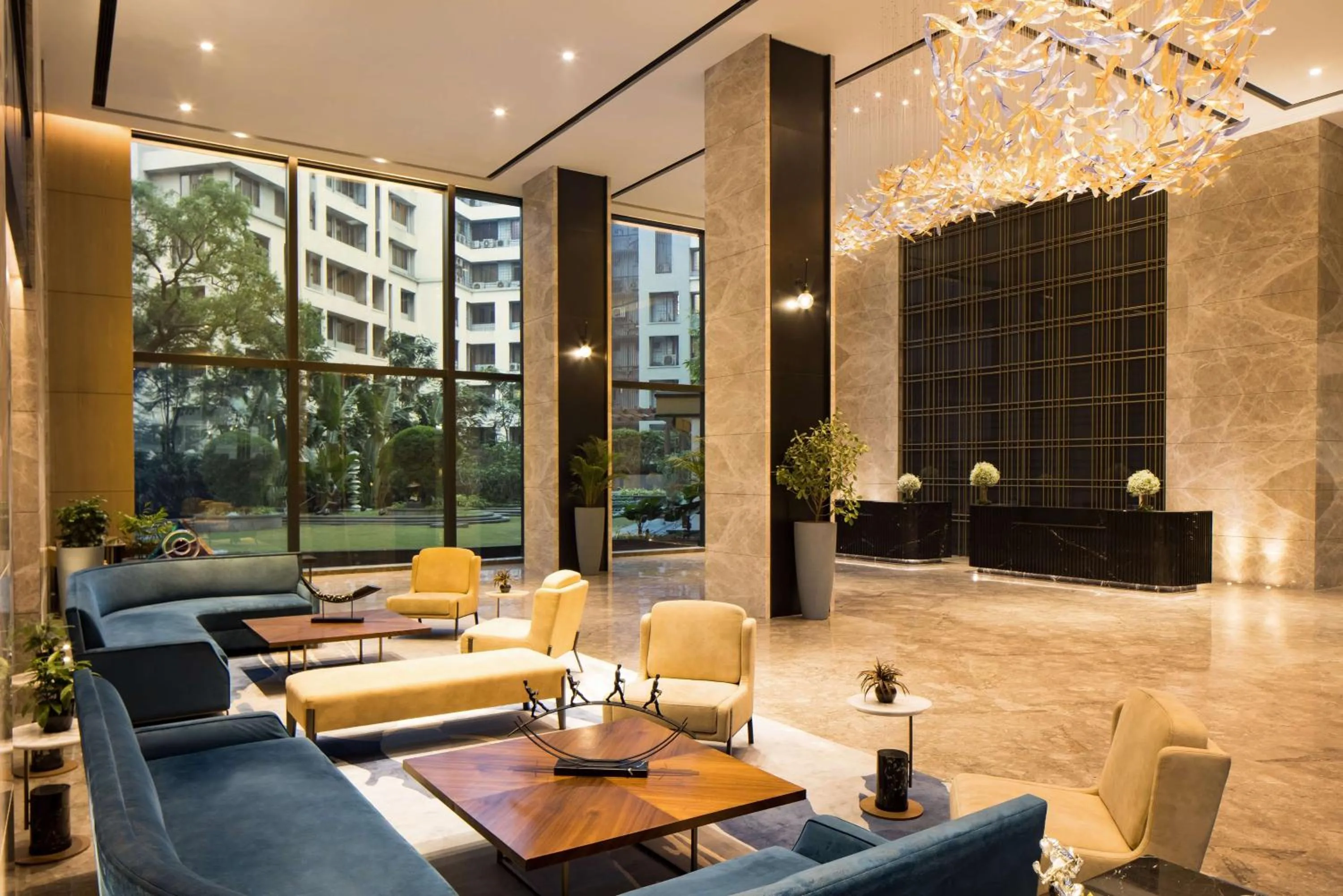 Lobby or reception in Radisson Blu Mumbai International Airport