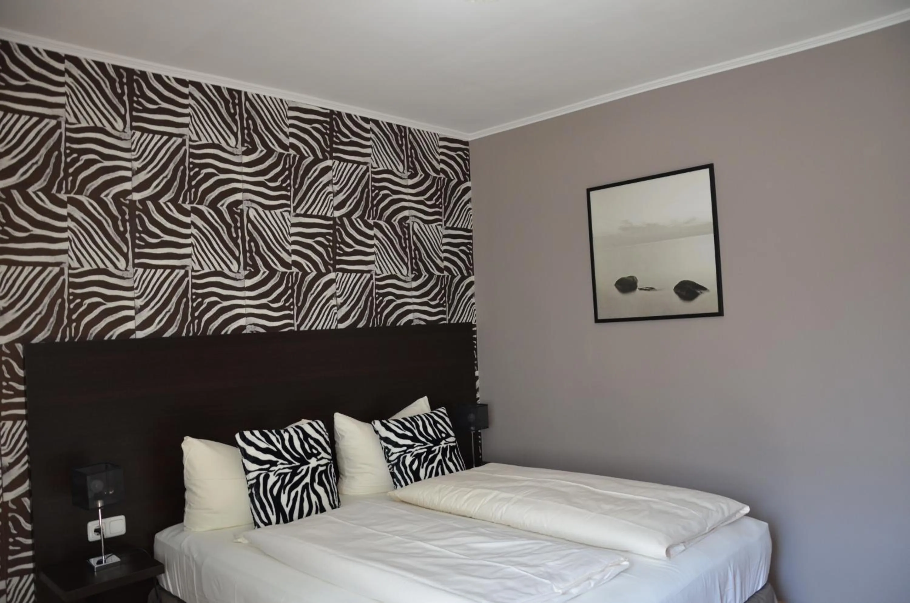 Bed in Hotel Rheinstein