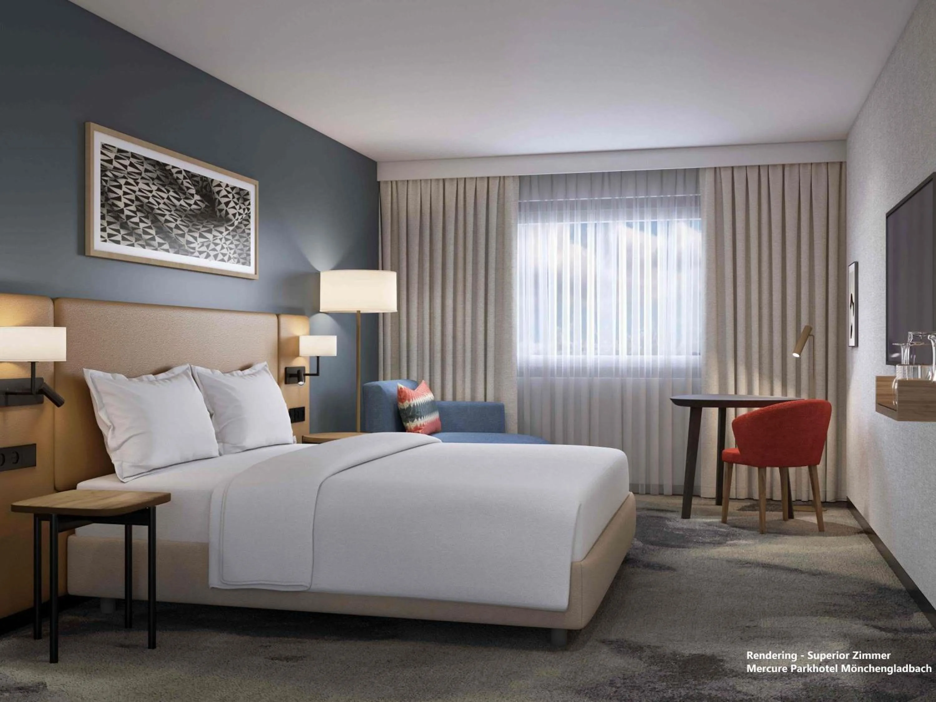 Bedroom, Bed in Mercure Parkhotel Mönchengladbach