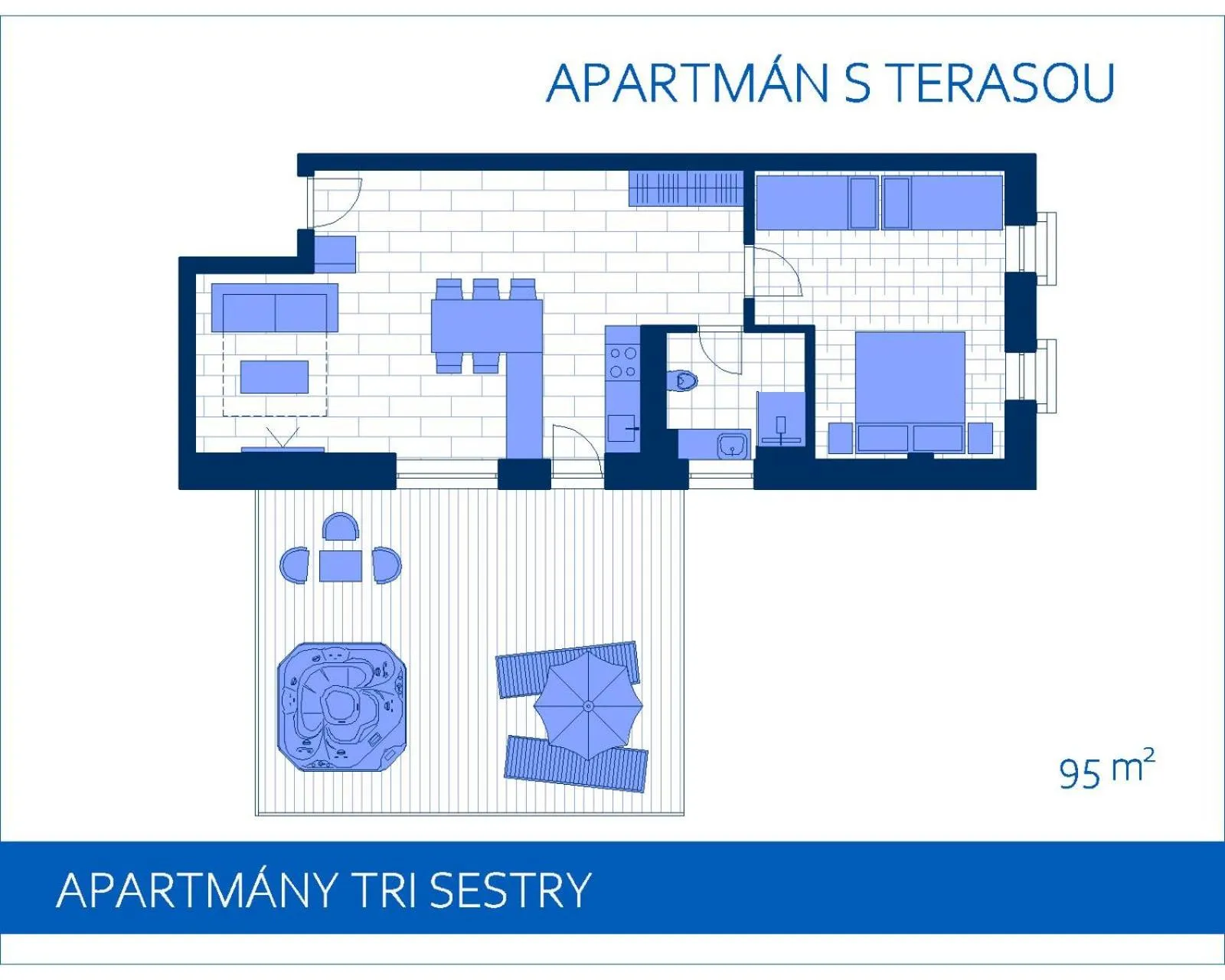 Floor plan in Apartmány Tri sestry Jasná