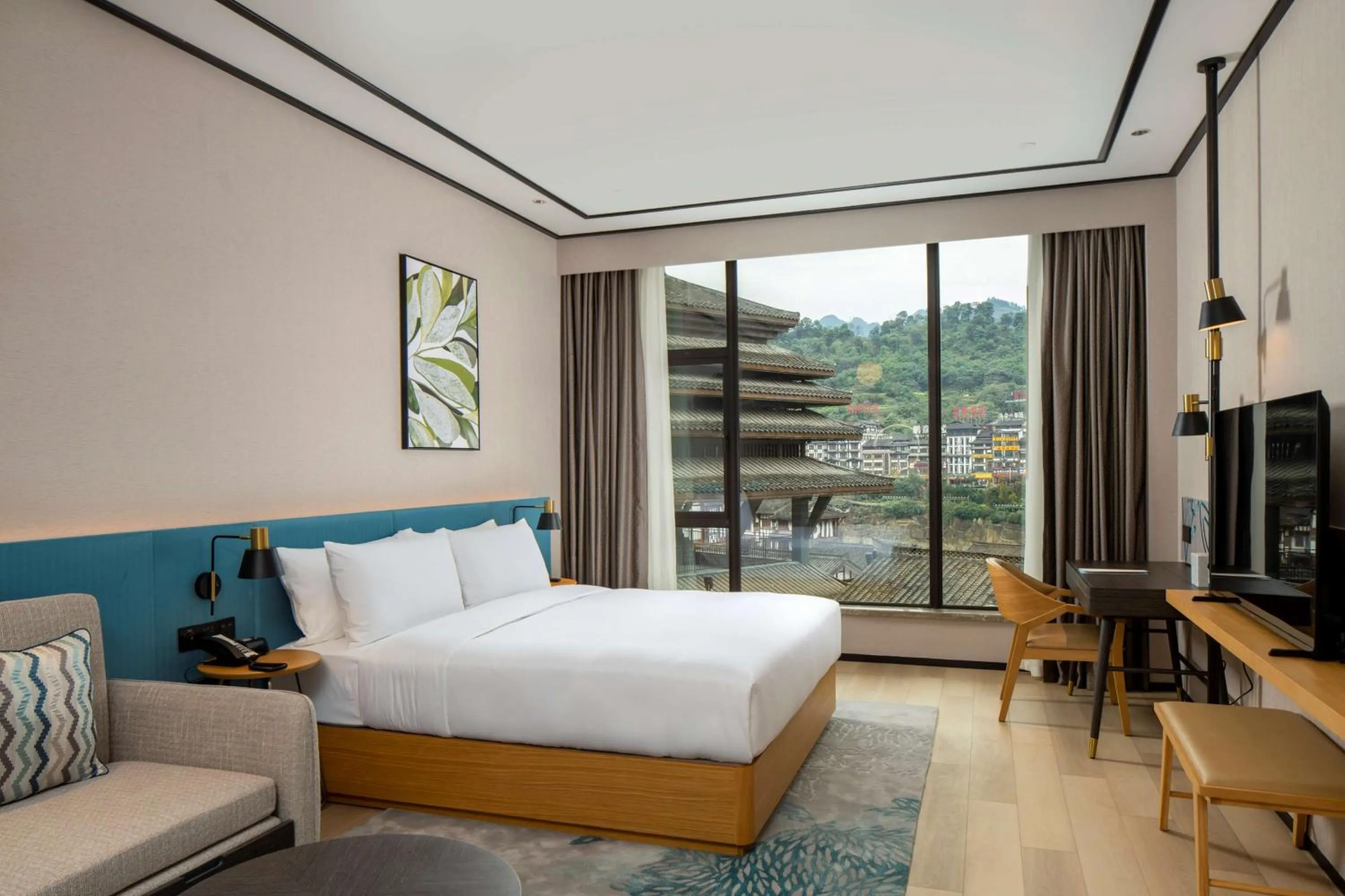 Bedroom, Bed in Hilton Garden Inn Guizhou Maotai Town