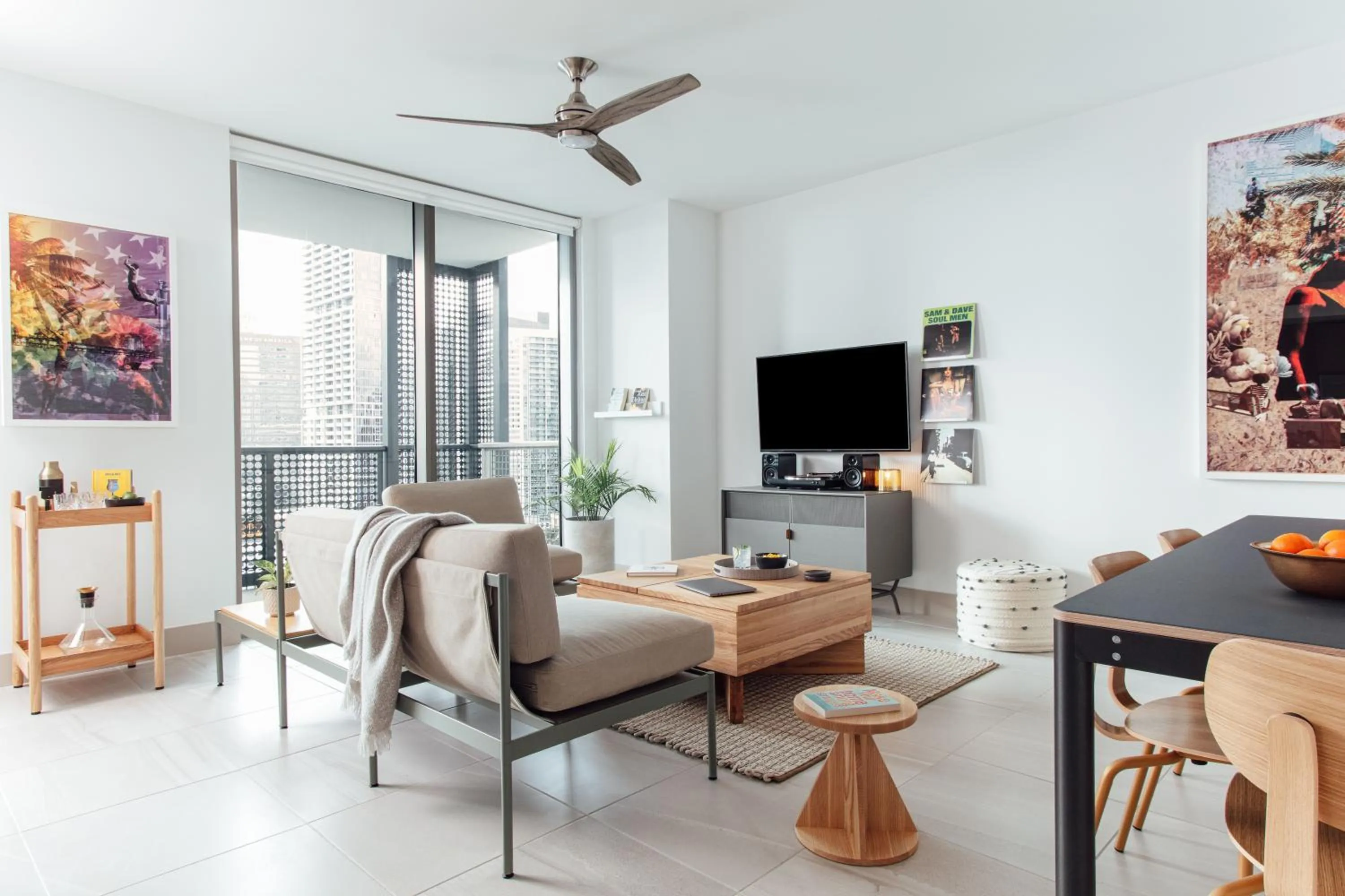 Living room in Mint House Miami - Downtown