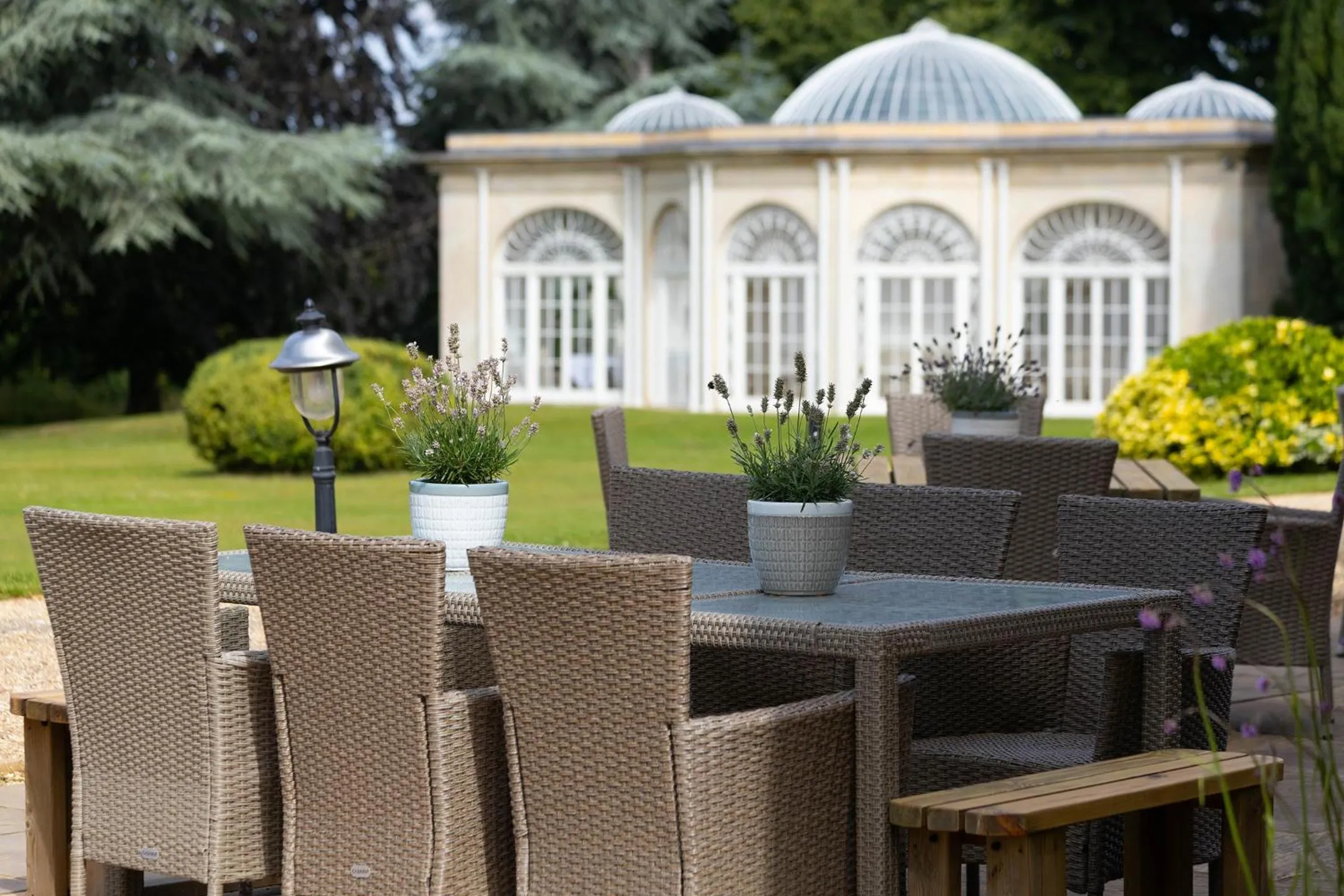 Patio in Barton Hall Hotel & Spa