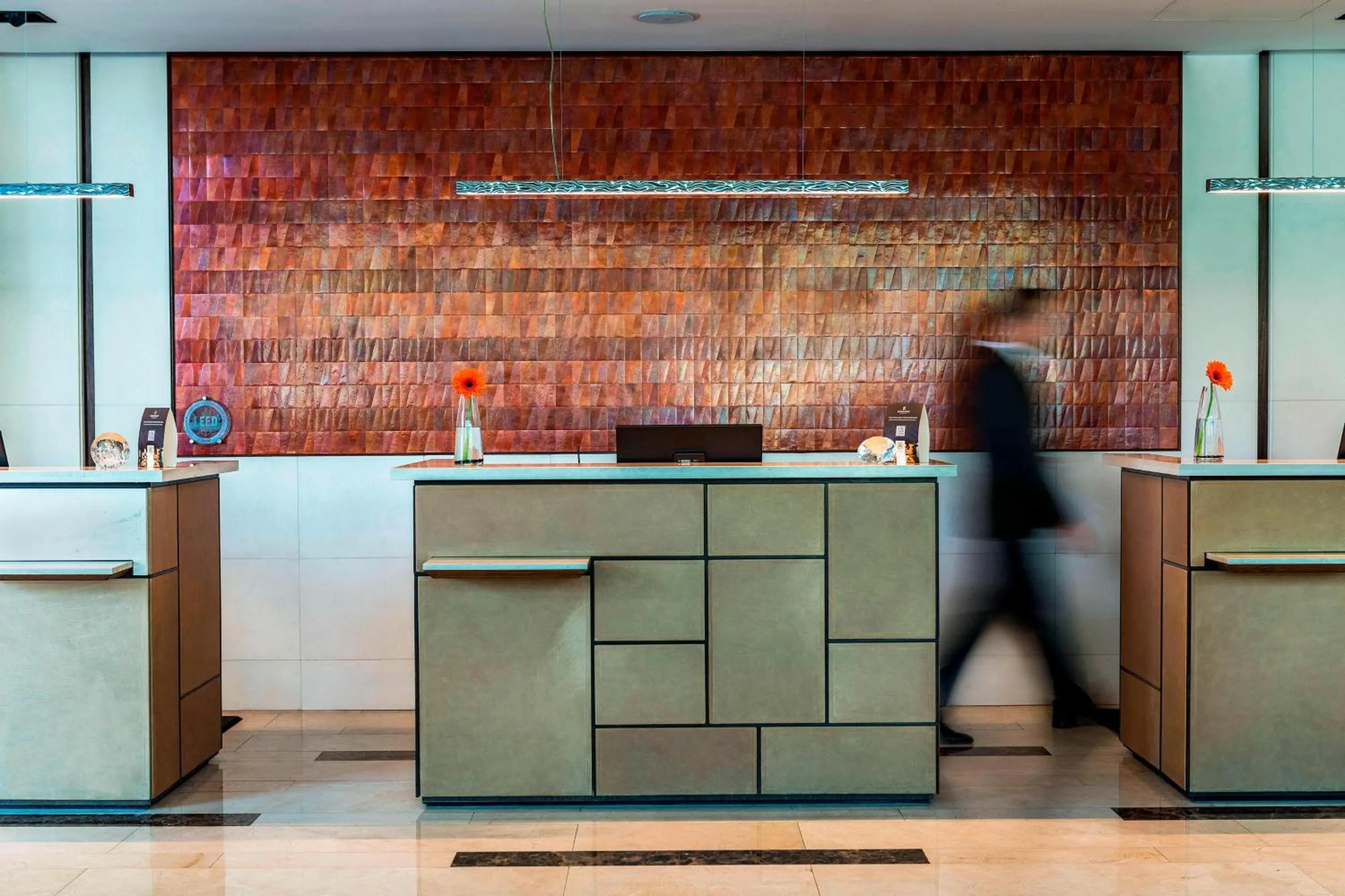 Lobby or reception in Renaissance Santiago by Marriott