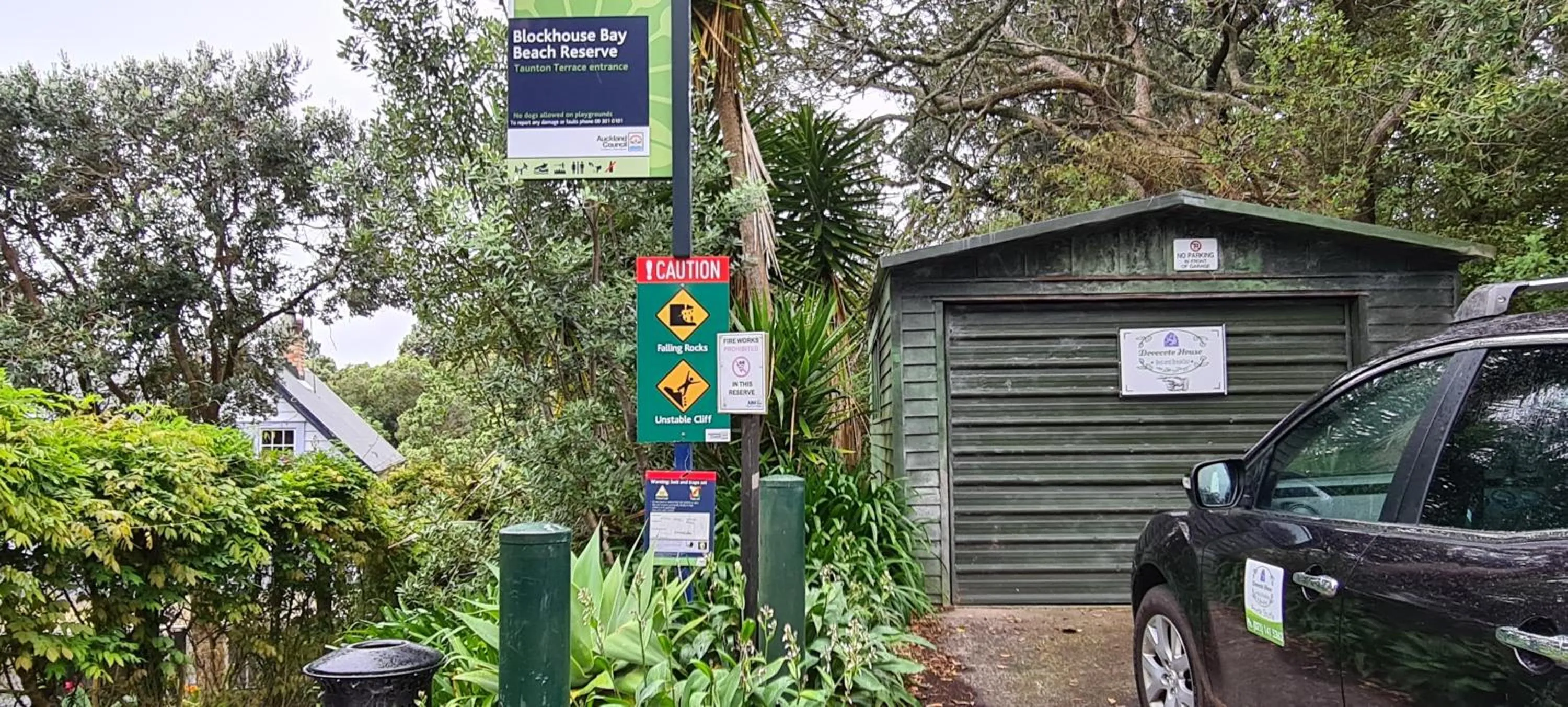 Facade/entrance in Dovecote House