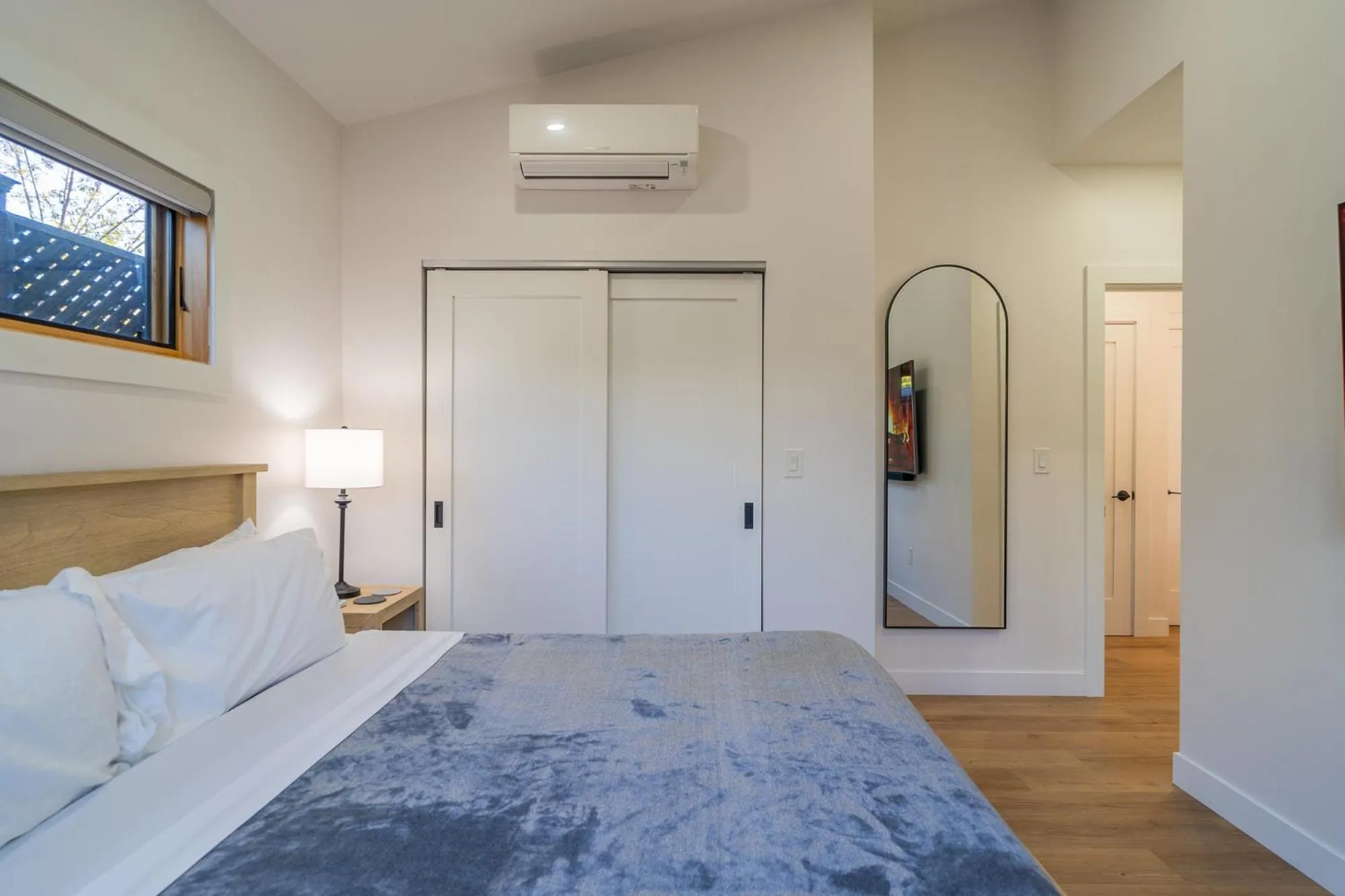 Bedroom, Bed in Fern House South Park Craftsman