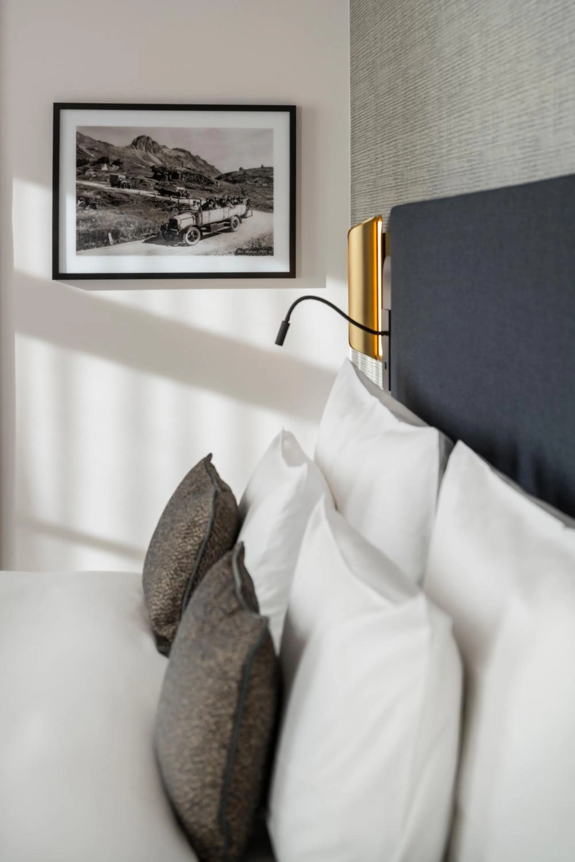 Bed in Grand Hotel des Bains Kempinski