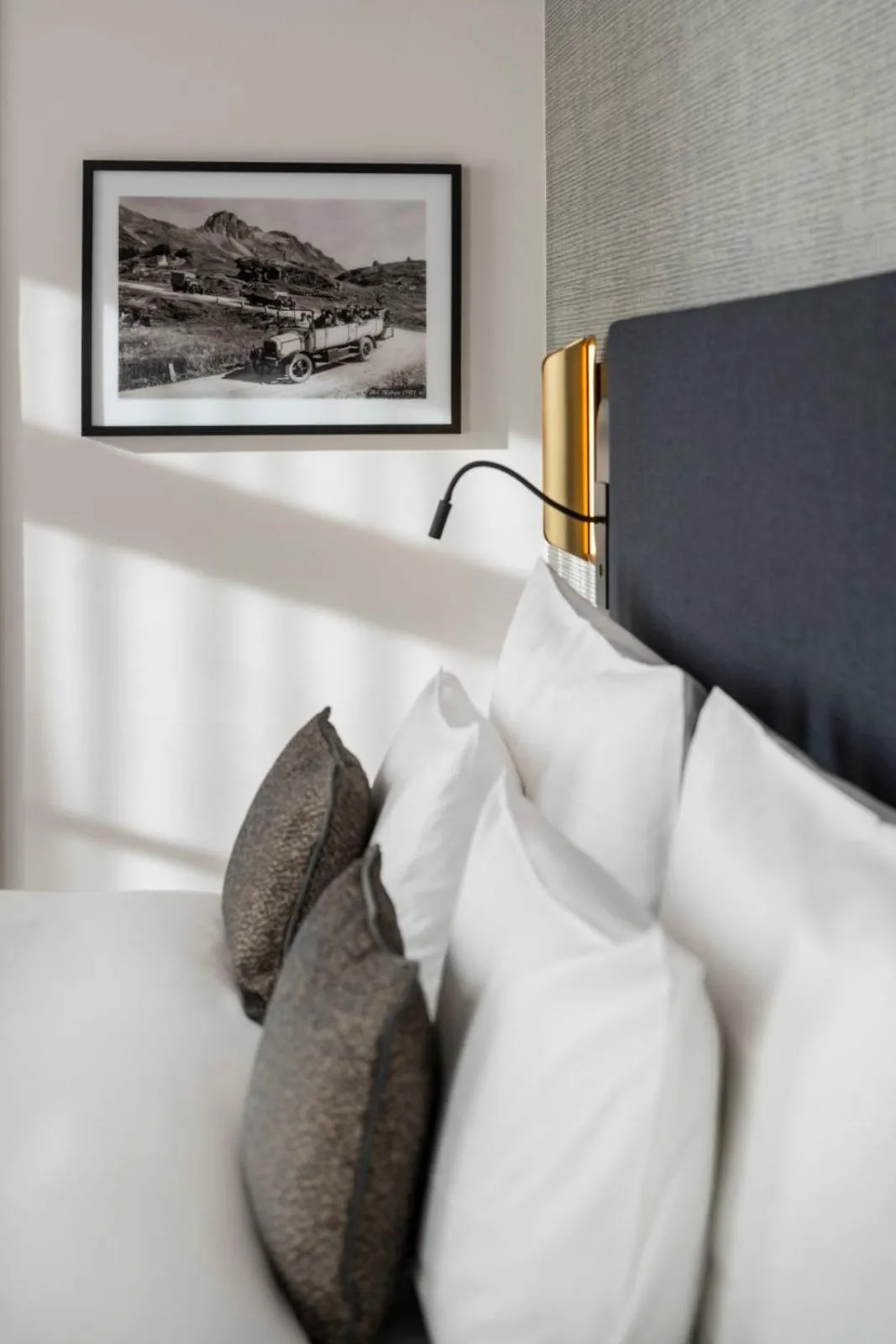 Bed in Grand Hotel des Bains Kempinski