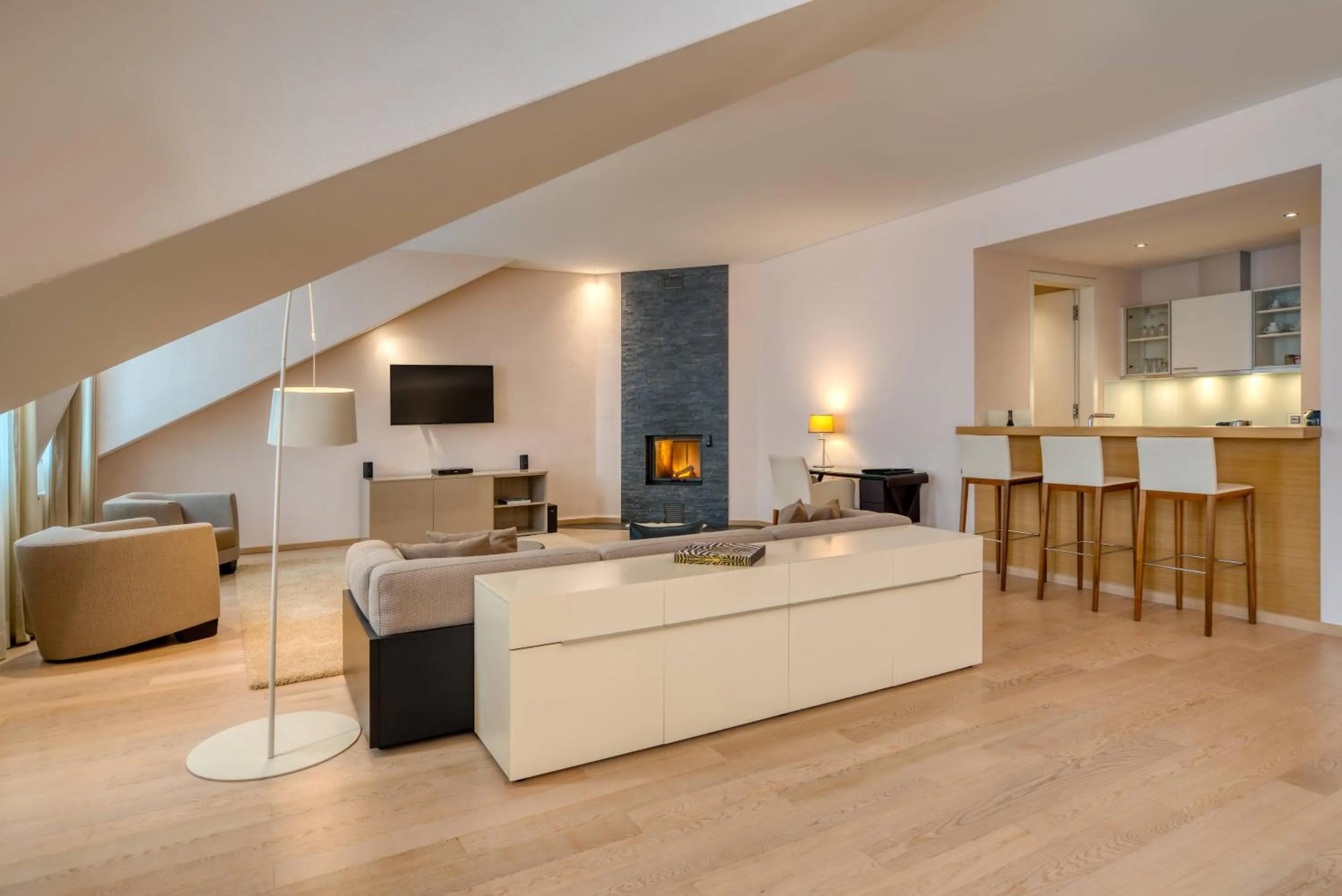 Seating area in Grand Hotel des Bains Kempinski