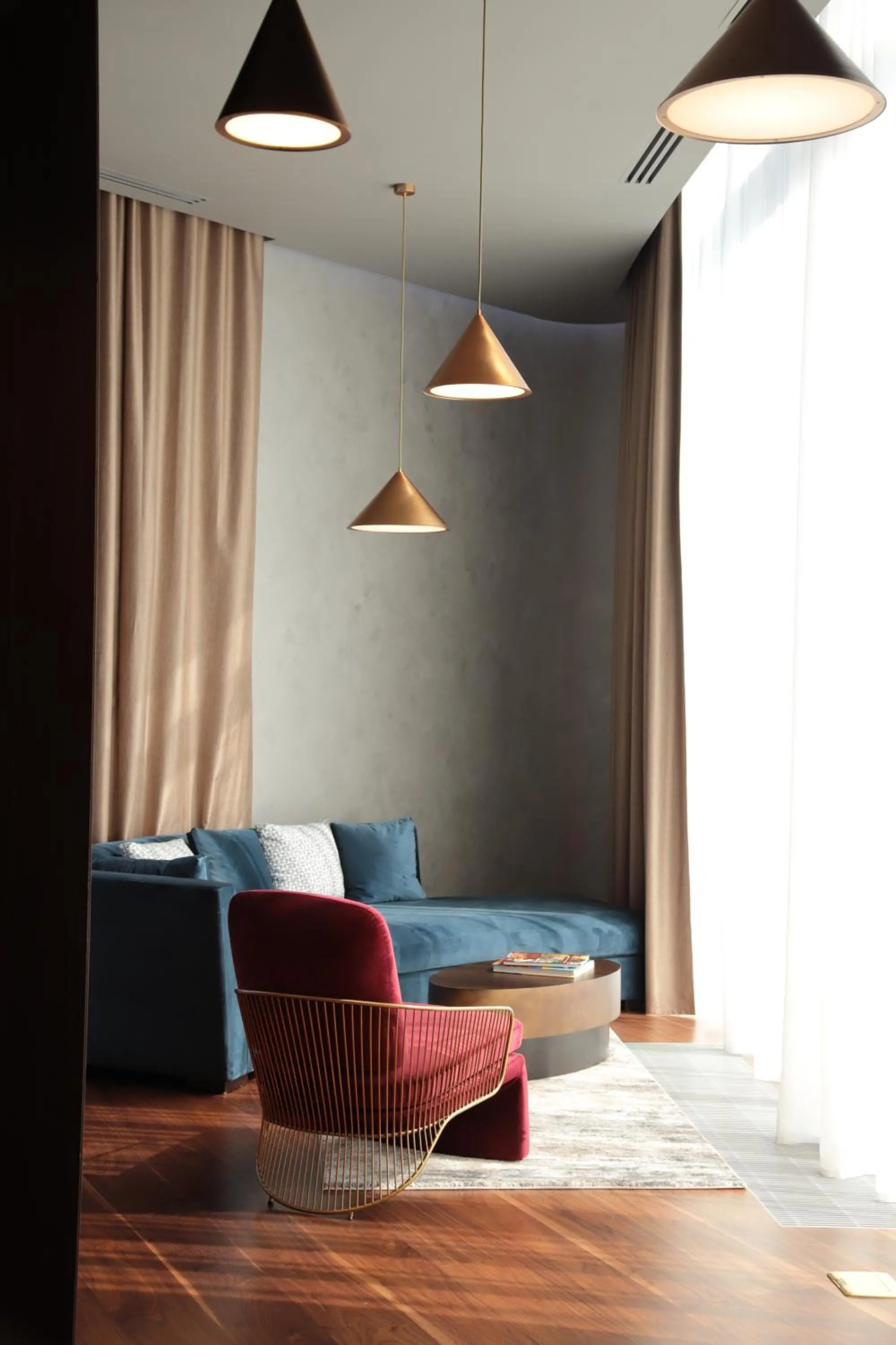 Seating area in The Veil Hotel