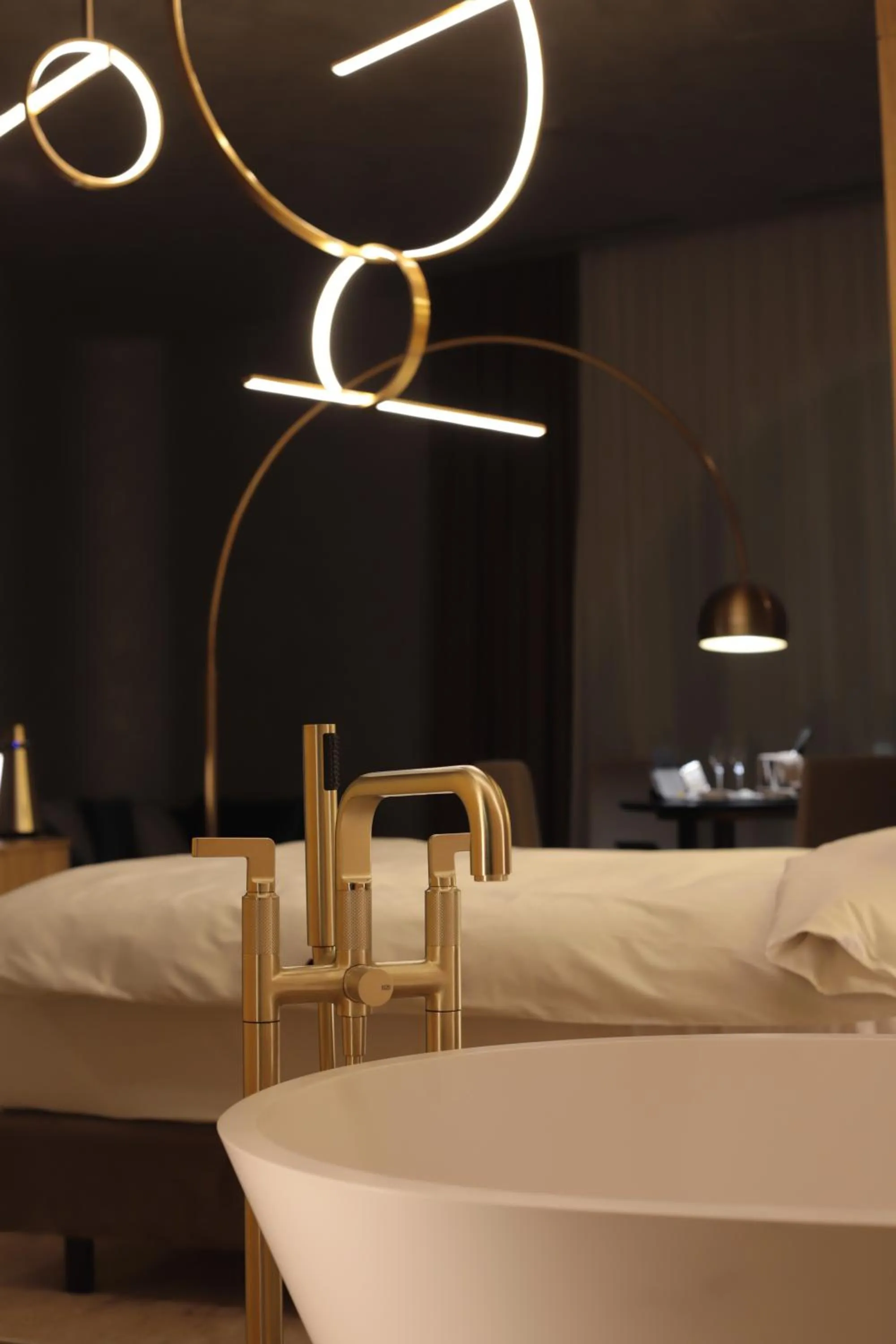 Bathroom, Bed in The Veil Hotel