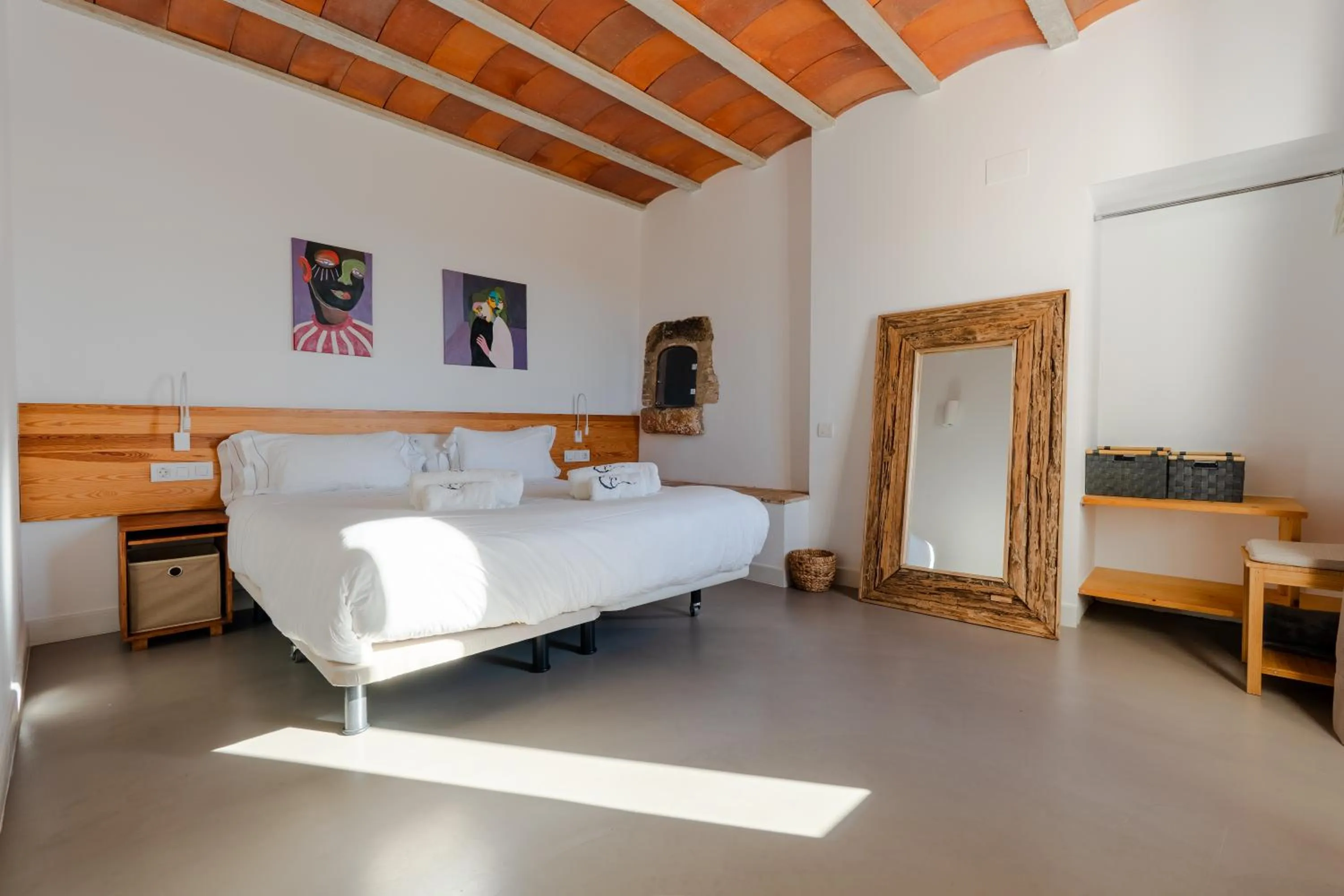 Bedroom, Bed in Villa Masia Capdet