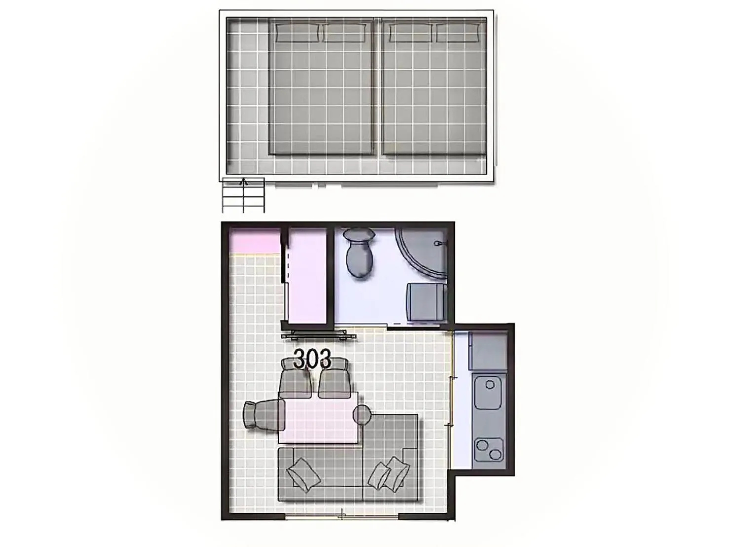 Floor plan in Eternity APARTMENT HOTEL SHINAGAWA
