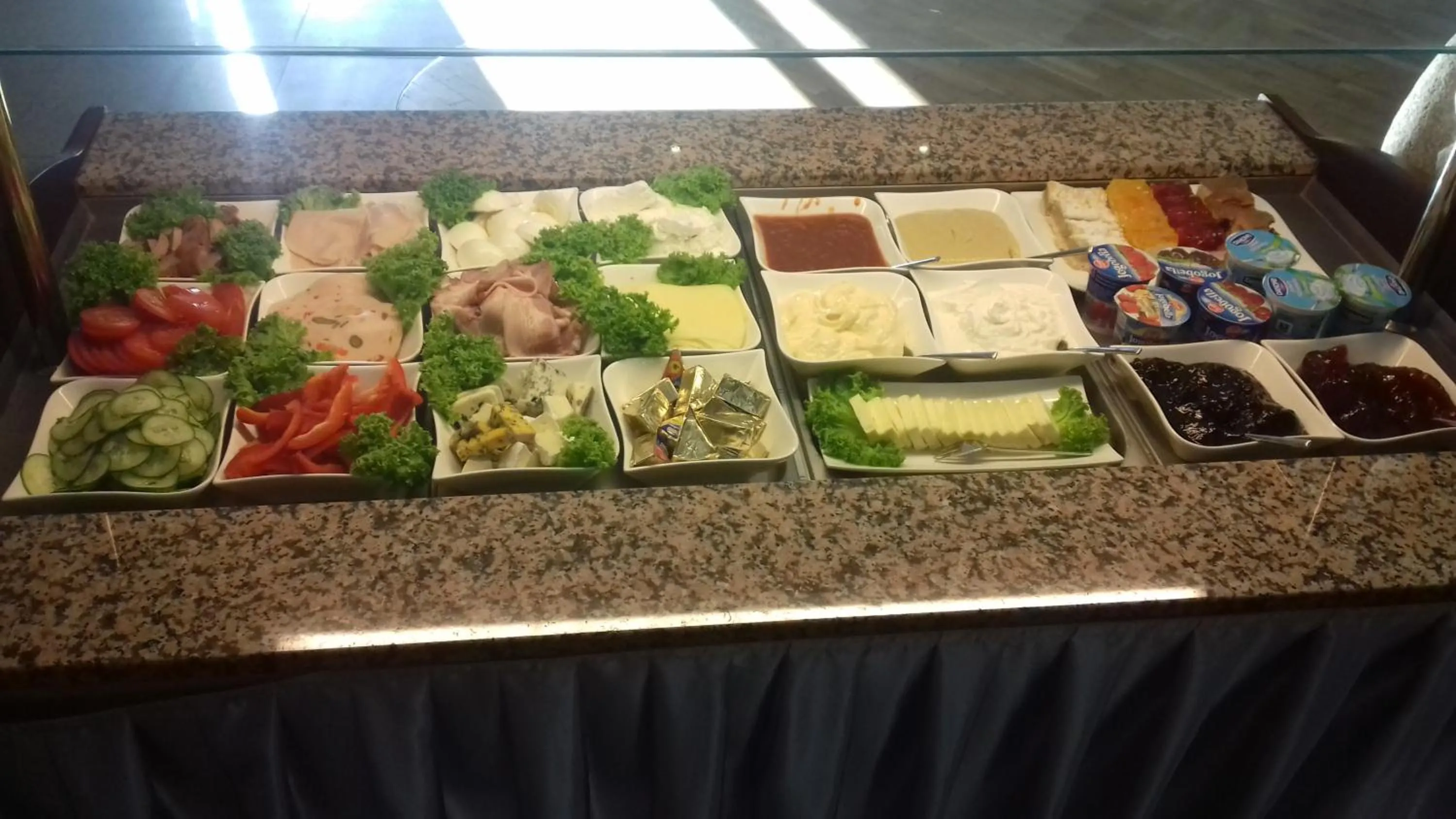 Buffet breakfast in Hotel Prymus