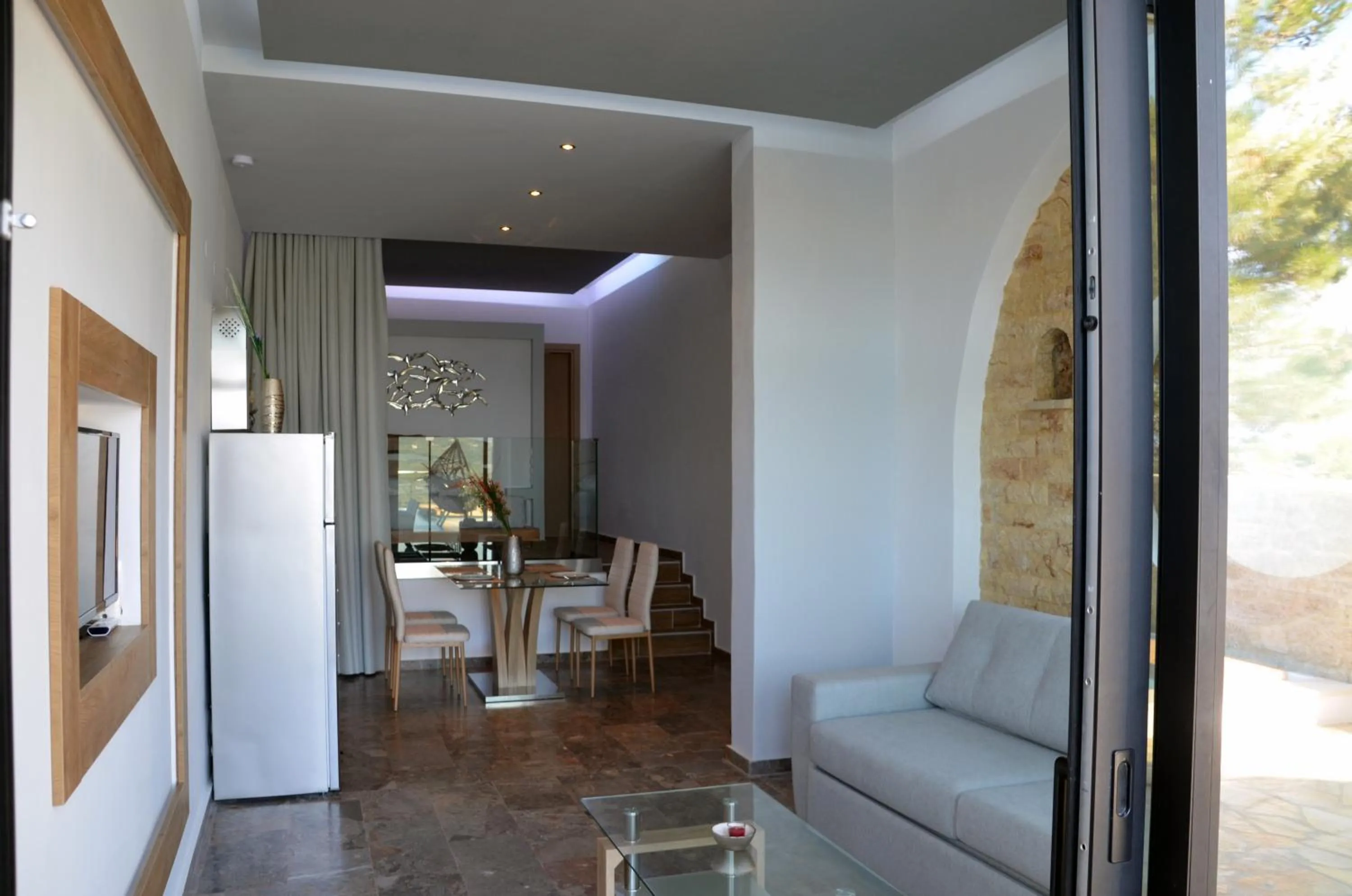 Seating area in Zeus Throne Suites