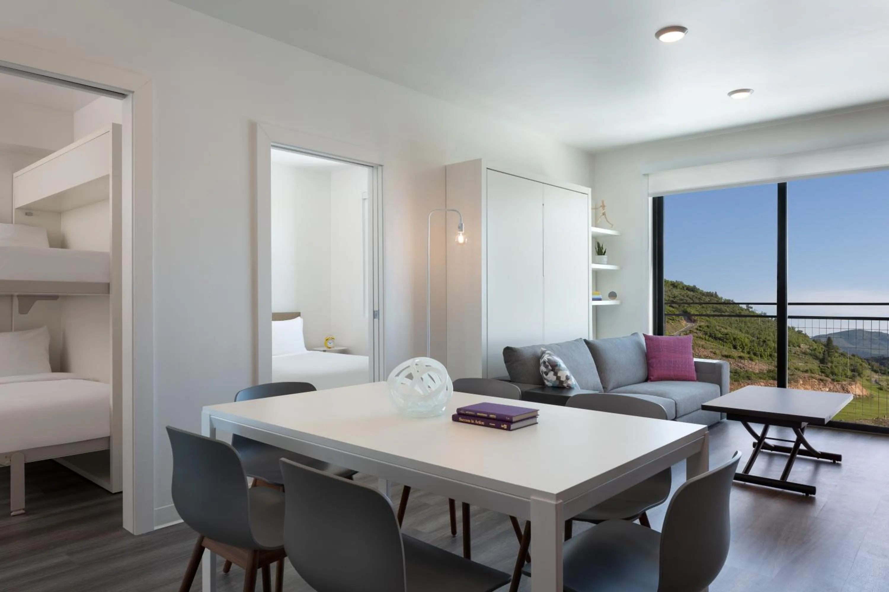 Seating area, Bed in YOTELPAD Park City