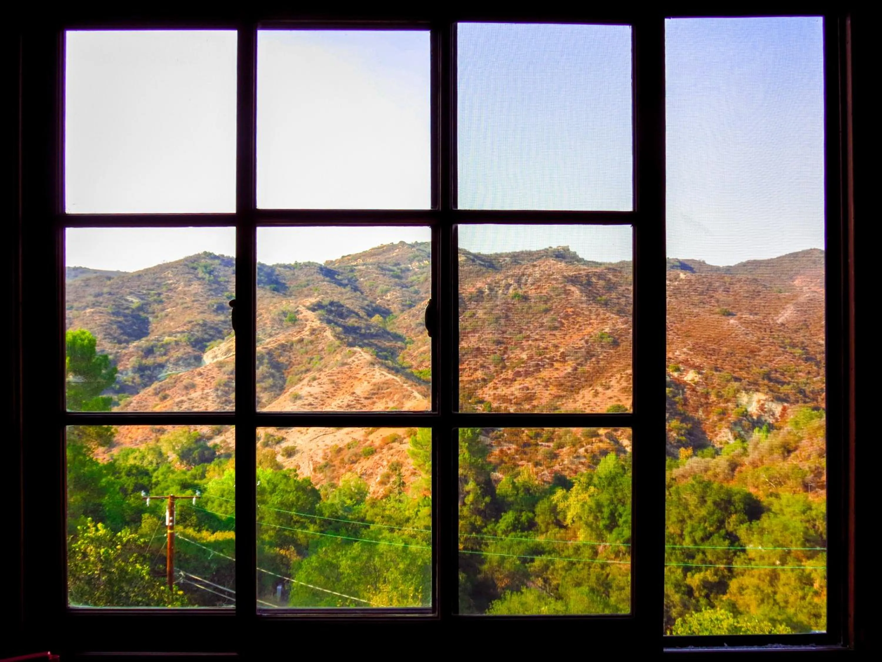 Mountain view in Topanga Canyon Inn Bed and Breakfast