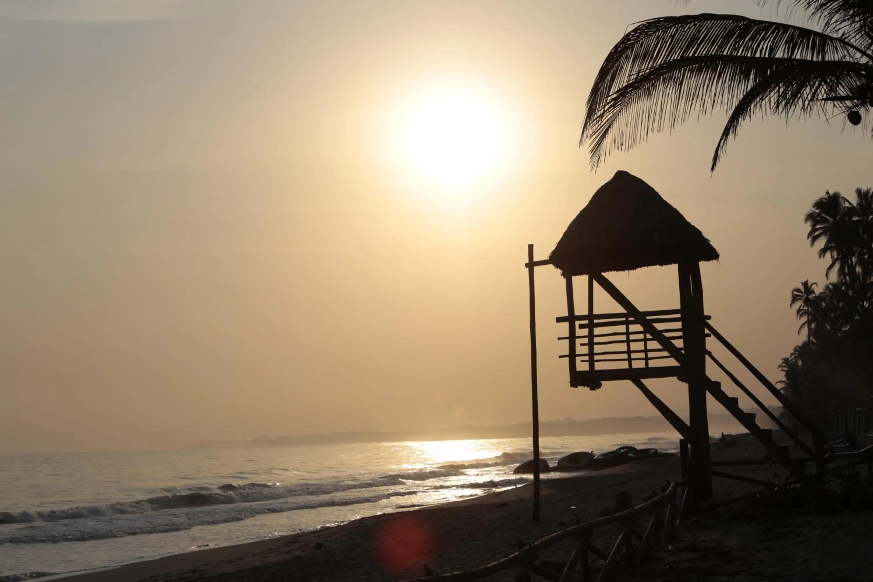 Sunset in Praba Hostel