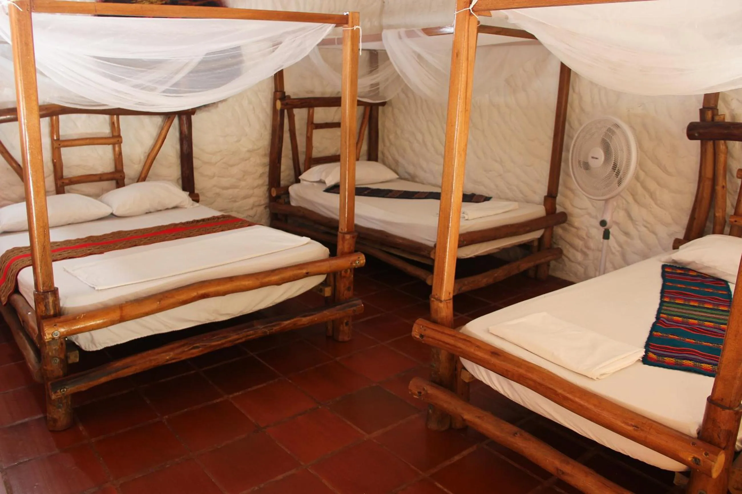 towels, Bed in Praba Hostel