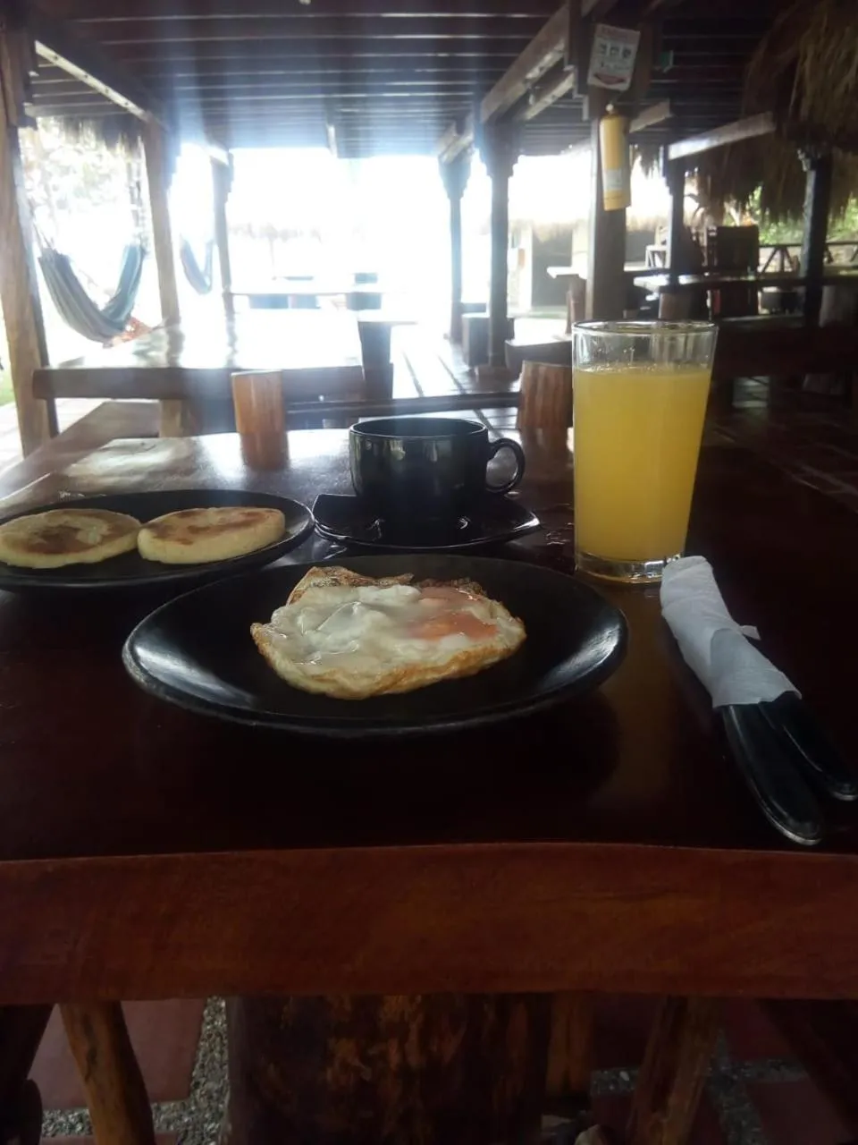 Continental breakfast in Praba Hostel