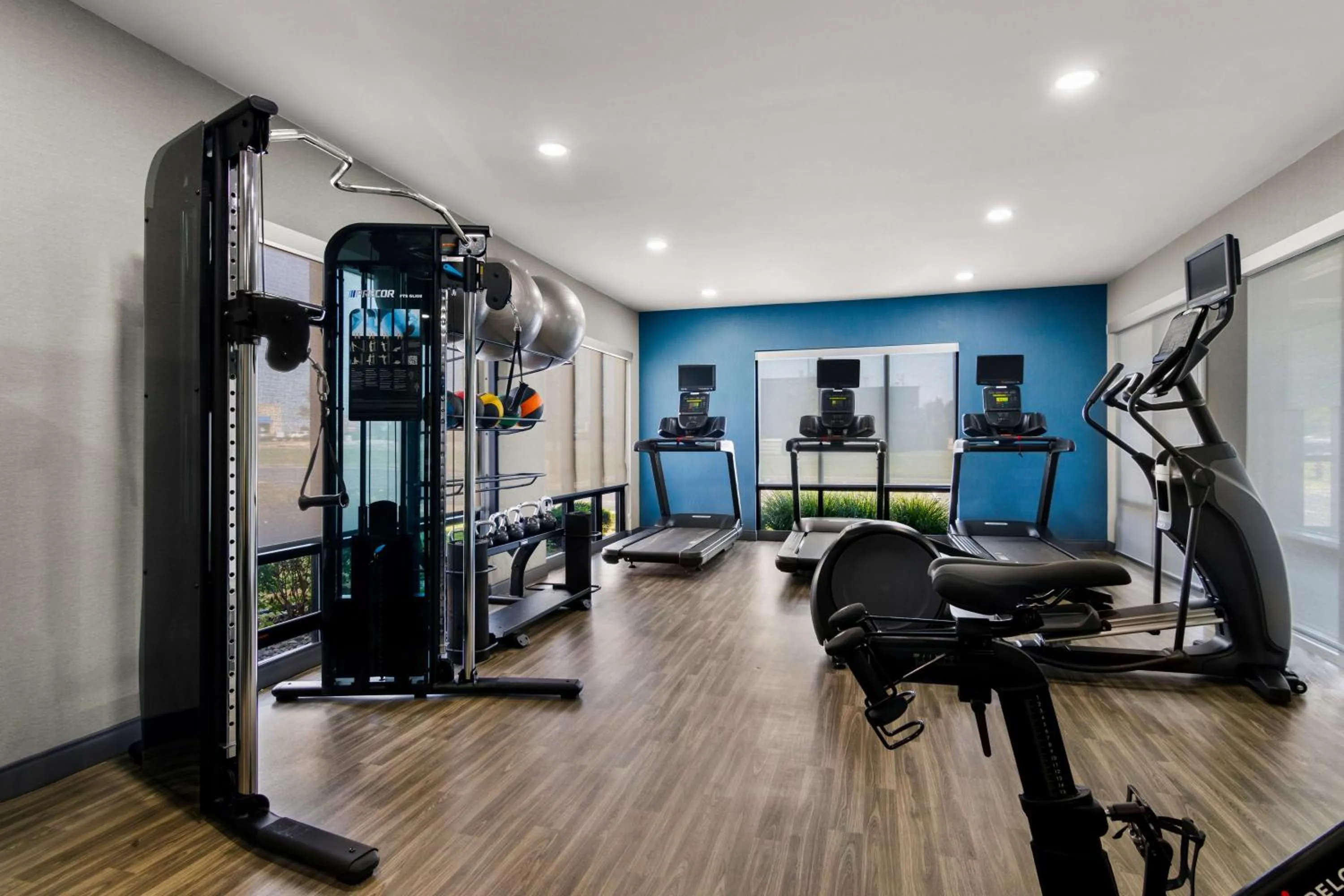 Fitness centre/facilities in Hampton Inn & Suites Schererville