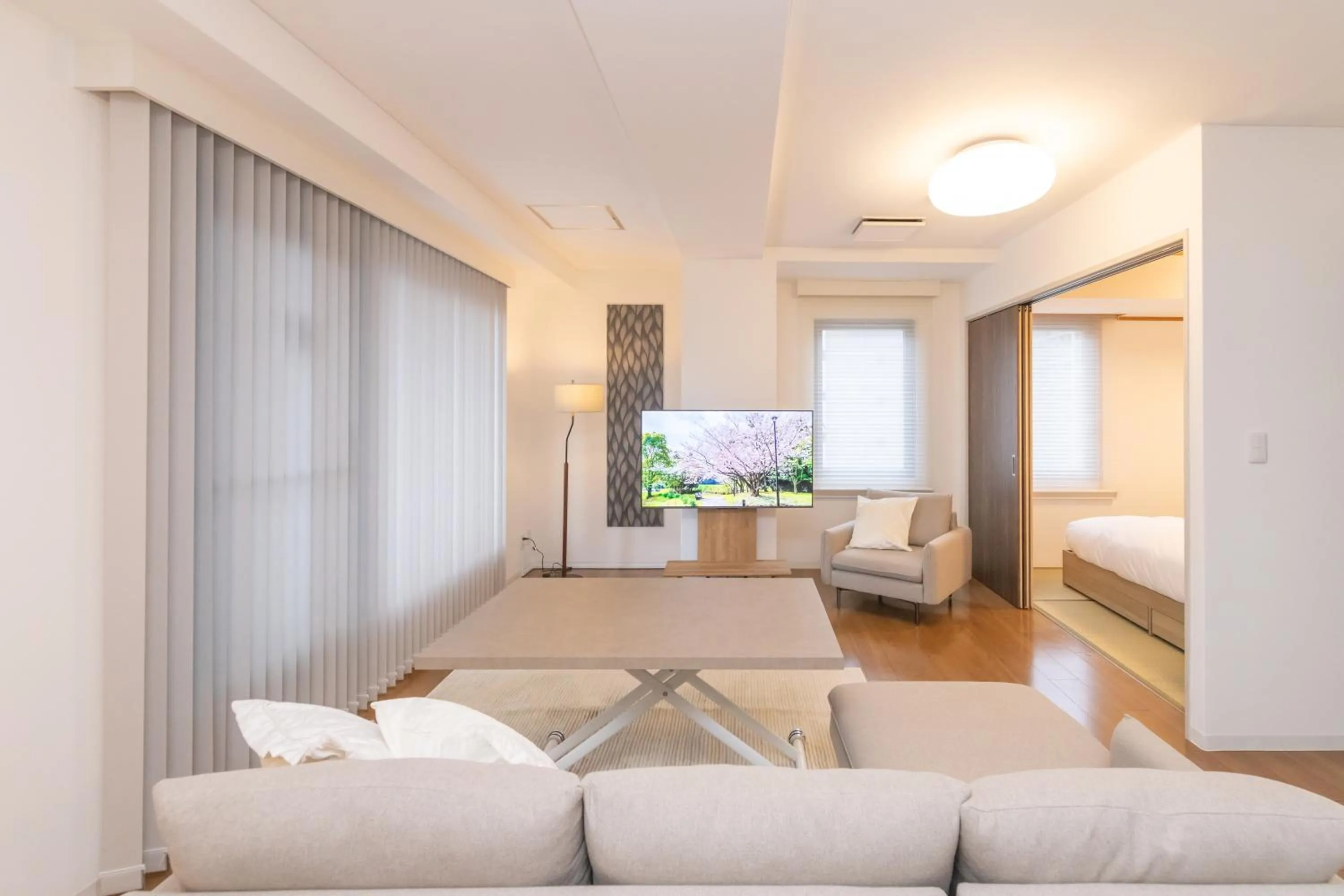 TV and multimedia in Atrium Deluxe Apartments Osaka - Self Check-In Only