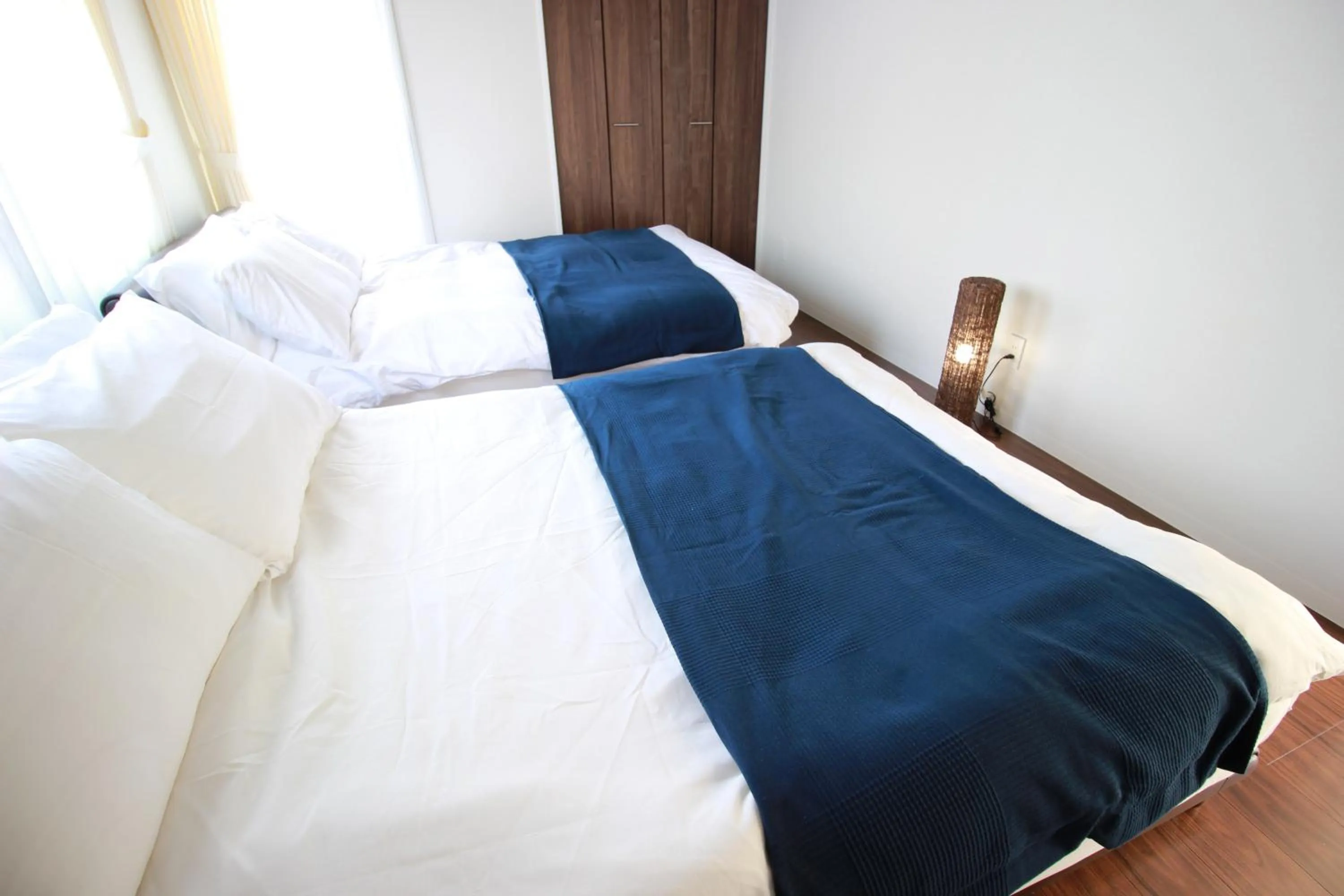 Bed in Atrium Deluxe Apartments Osaka - Self Check-In Only