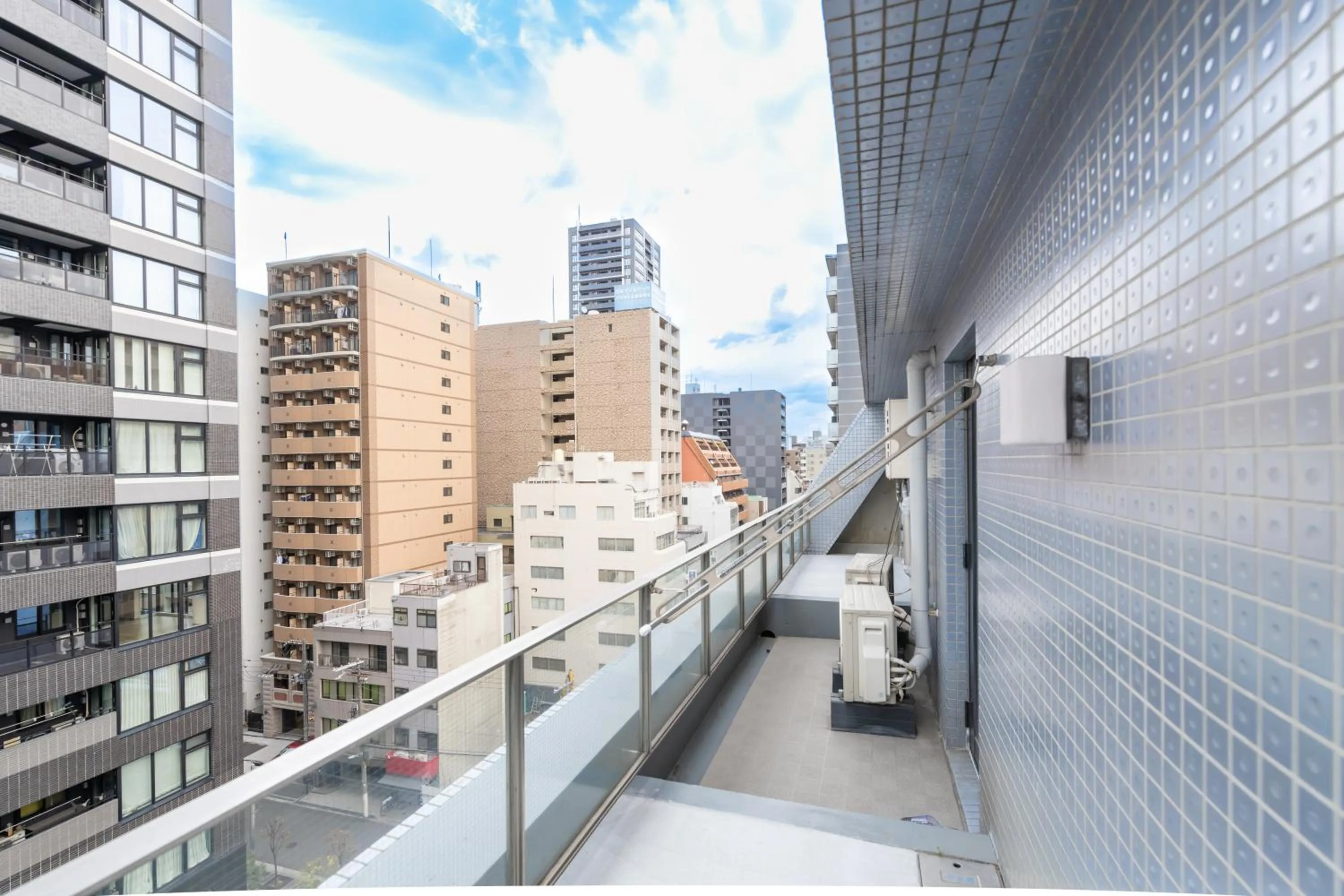 Balcony/Terrace in Atrium Deluxe Apartments Osaka - Self Check-In Only