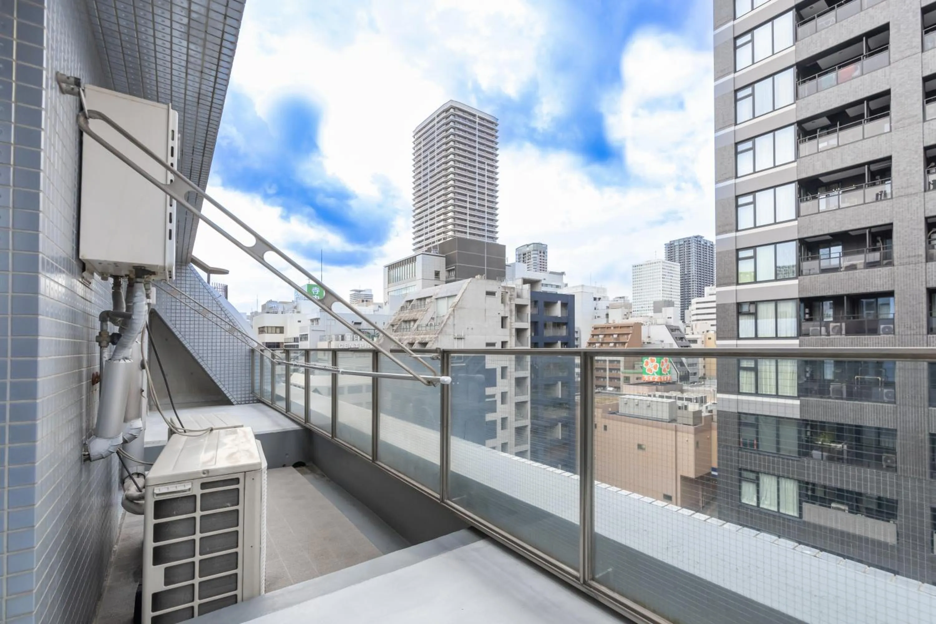 Balcony/Terrace in Atrium Deluxe Apartments Osaka - Self Check-In Only