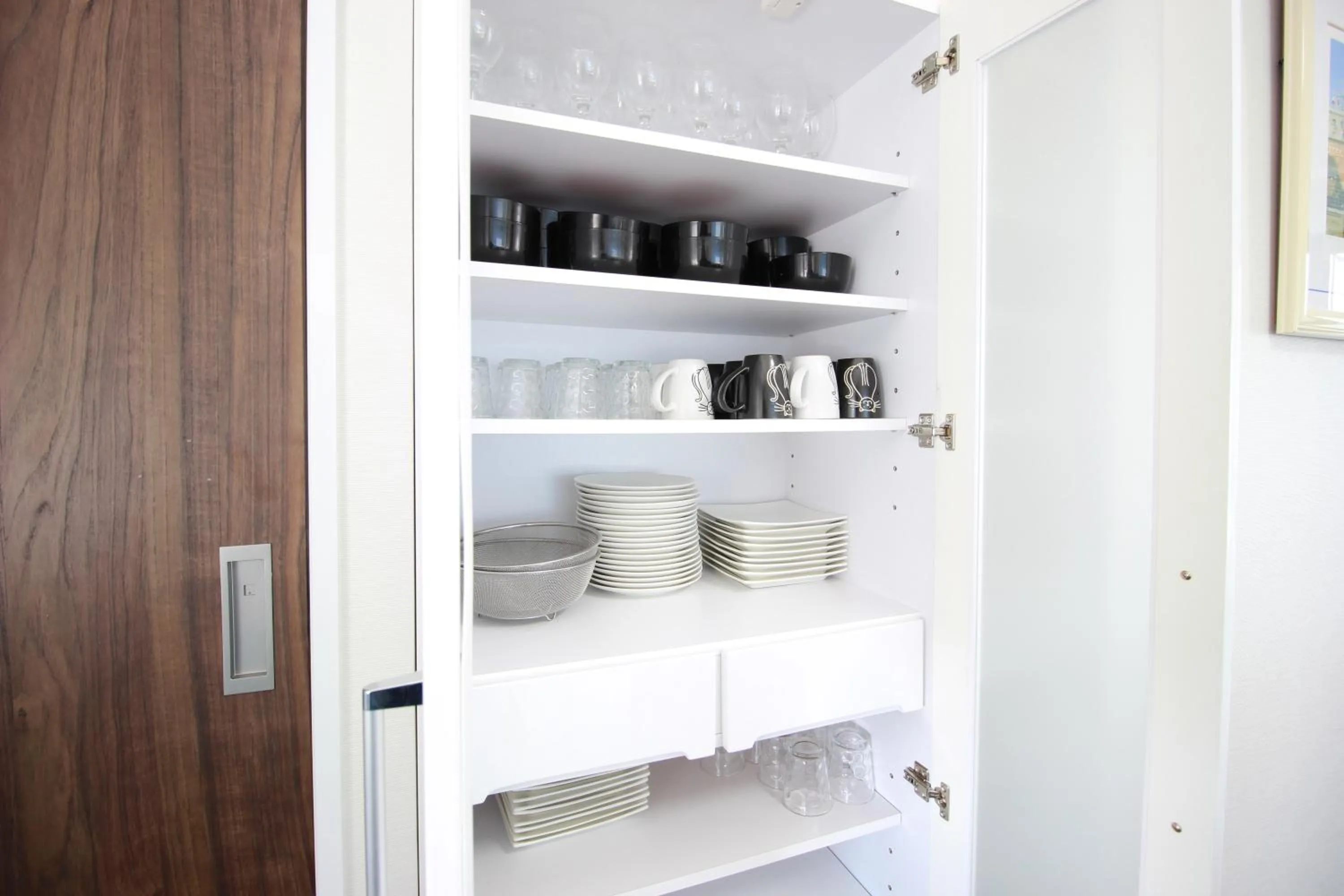 kitchen in Atrium Deluxe Apartments Osaka - Self Check-In Only