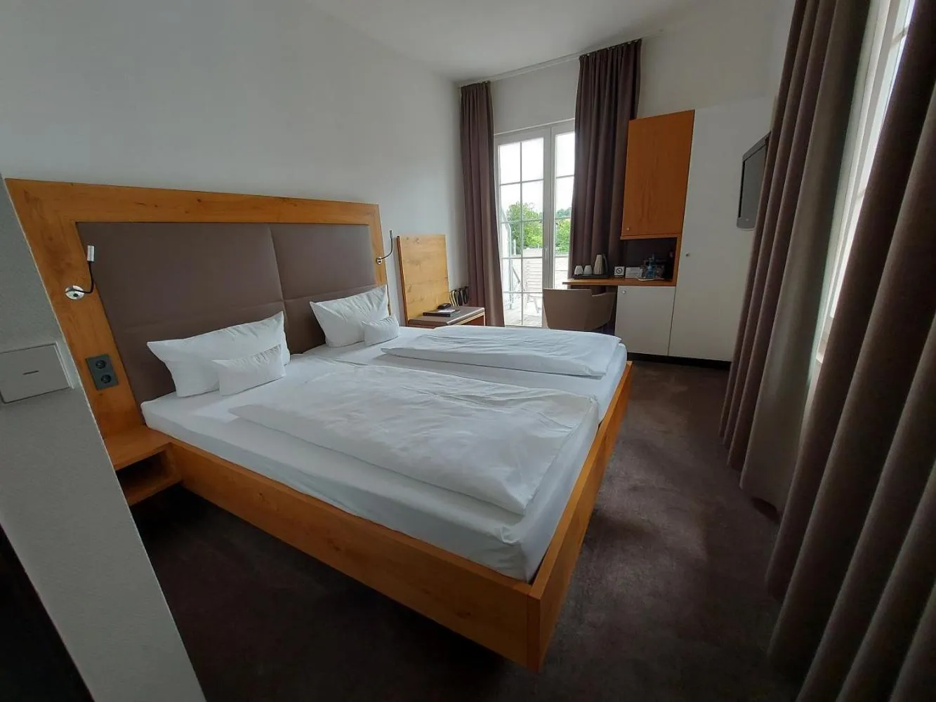 Bed in Hotel Seehof