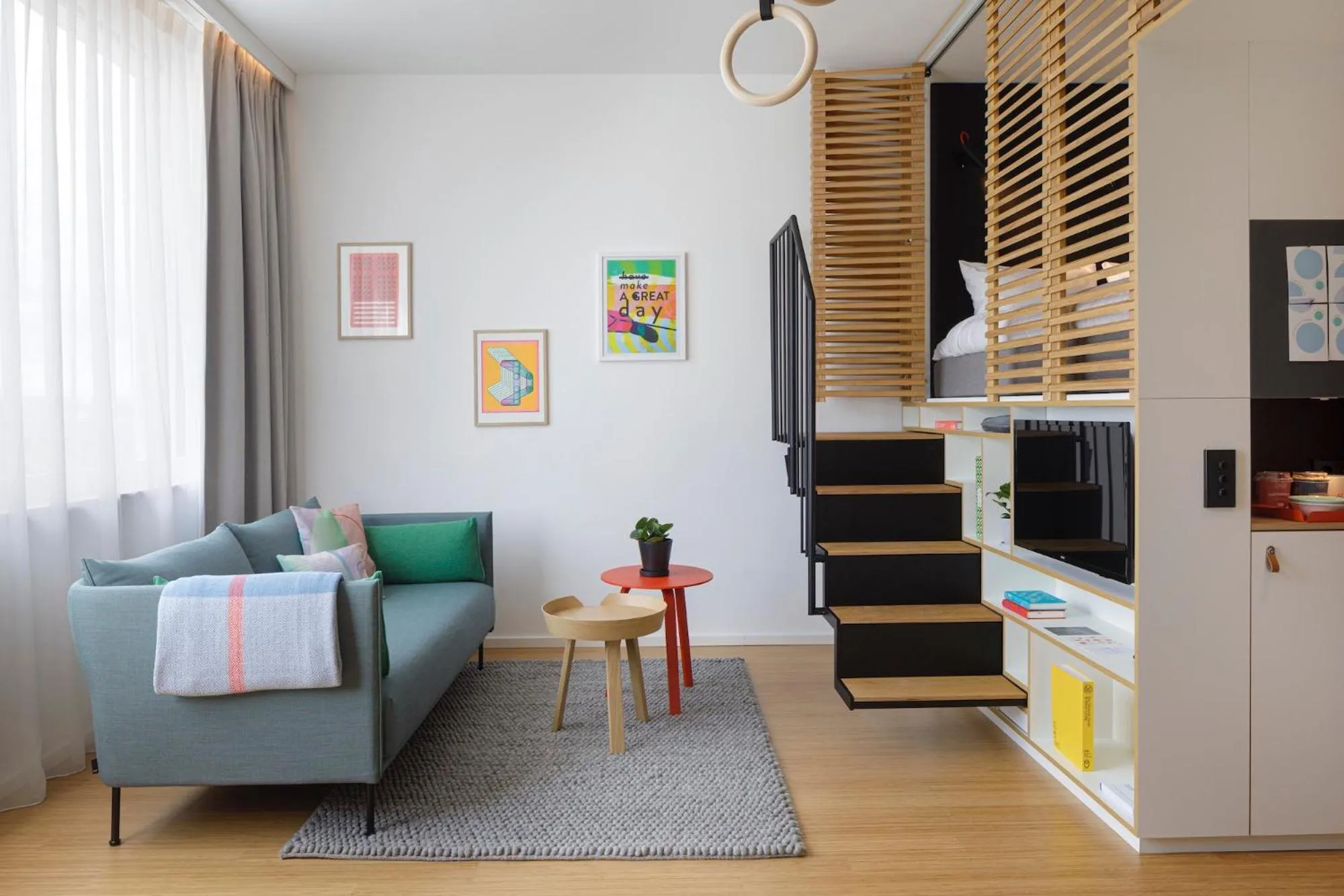 Seating area in Zoku Vienna