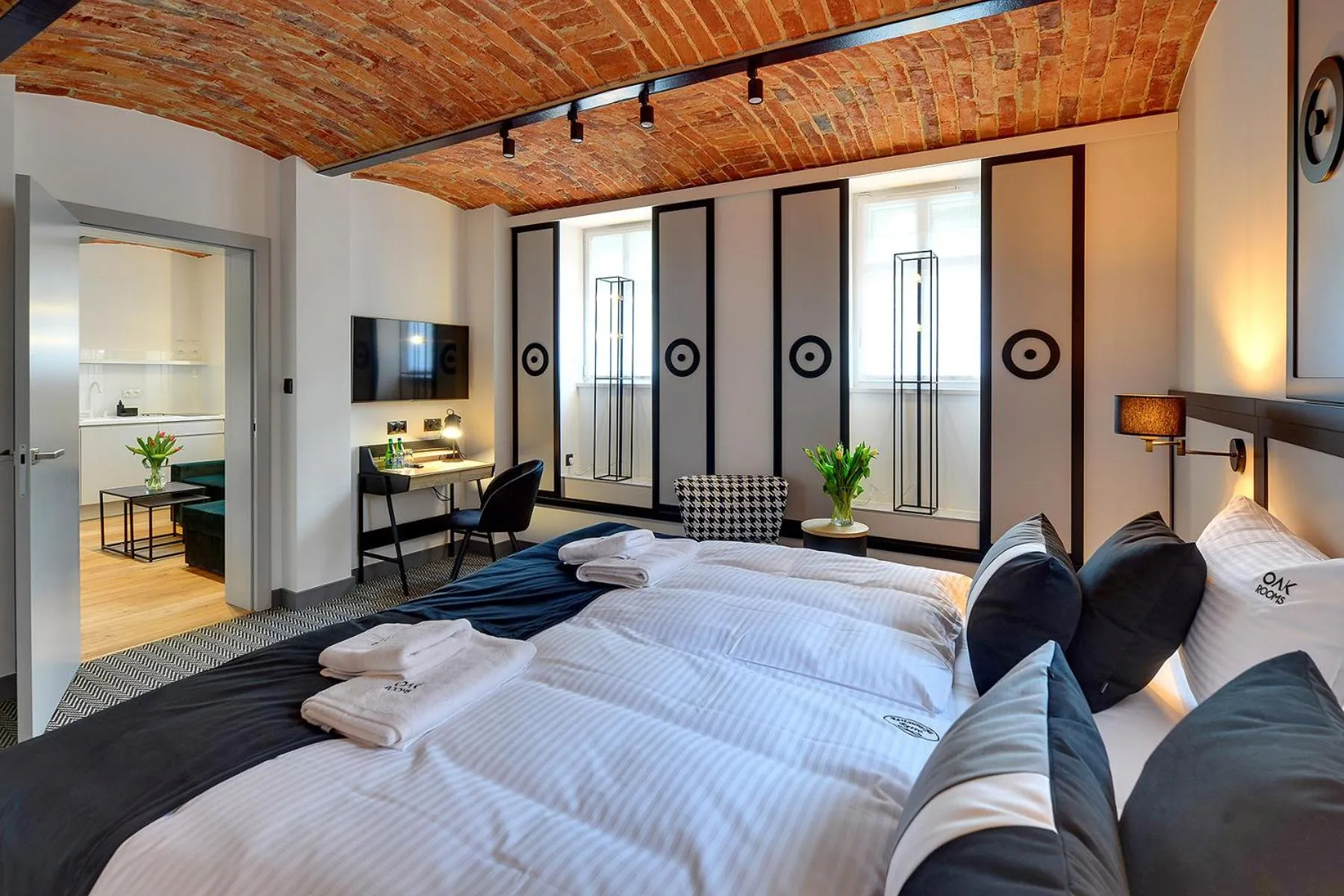 Bedroom, Bed in Restauracja RETRO