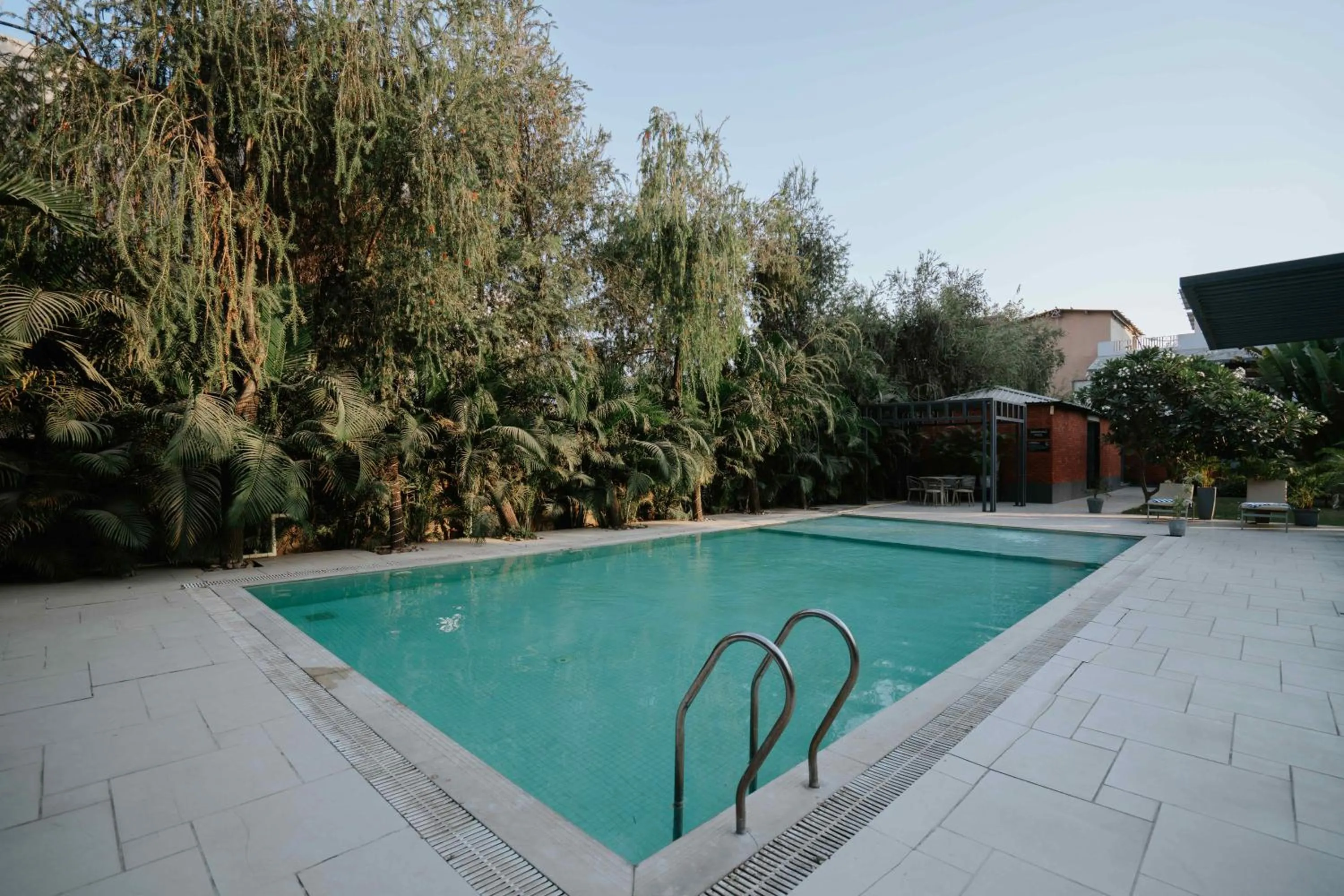 Swimming pool in Medalio Resort Udaipur Shobhagpura