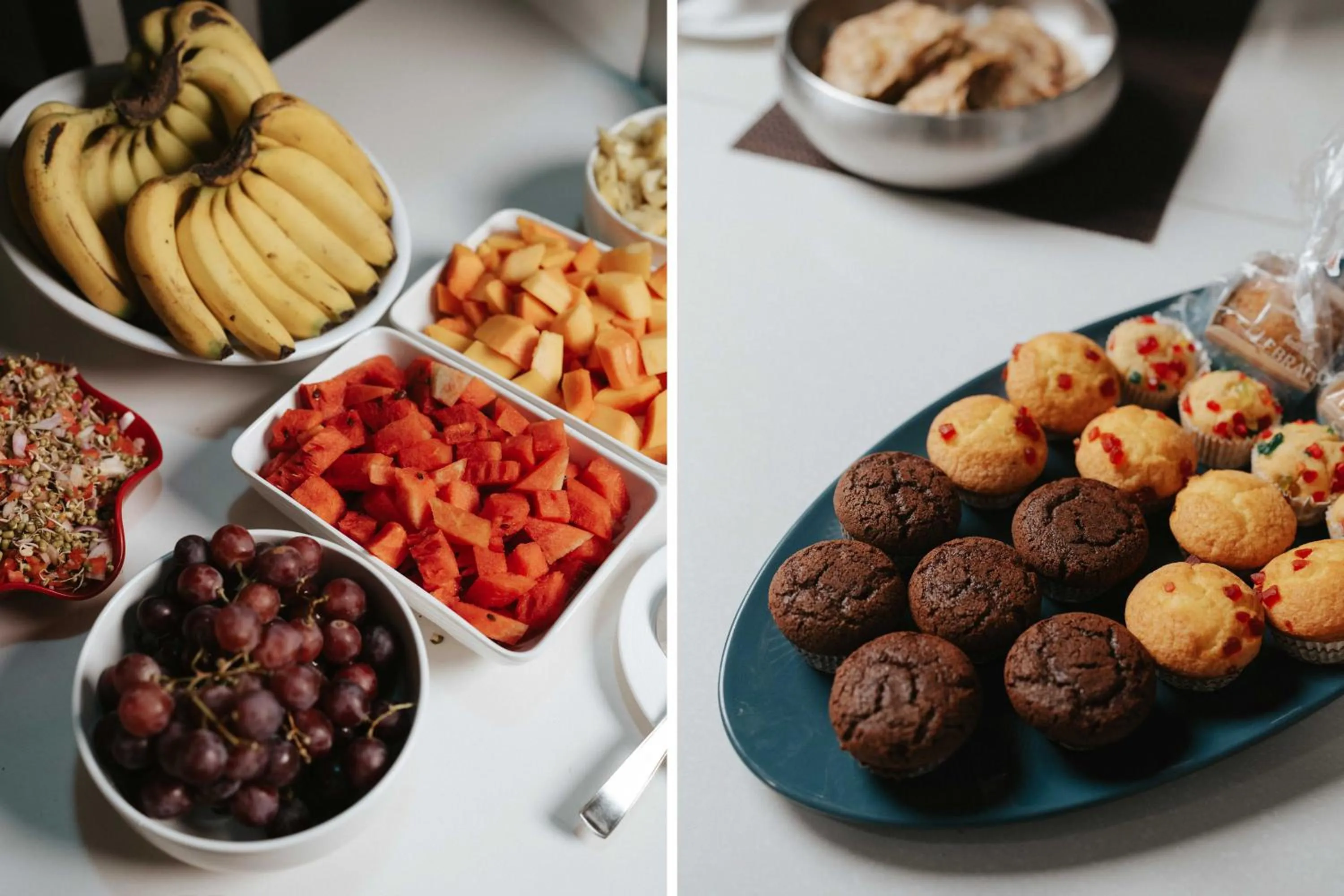 Buffet breakfast in Medalio Resort Udaipur Shobhagpura