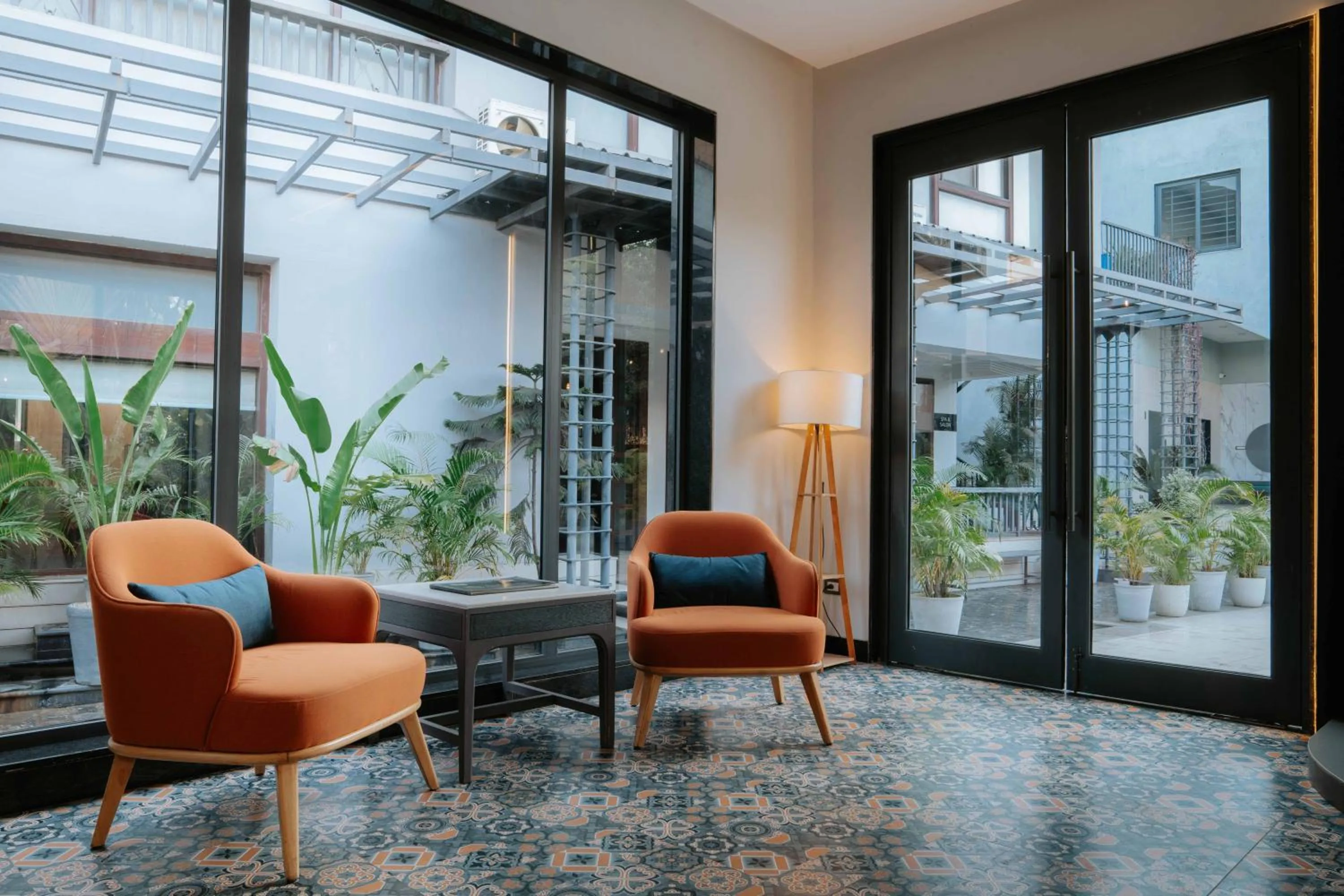 Lobby or reception in Medalio Resort Udaipur Shobhagpura