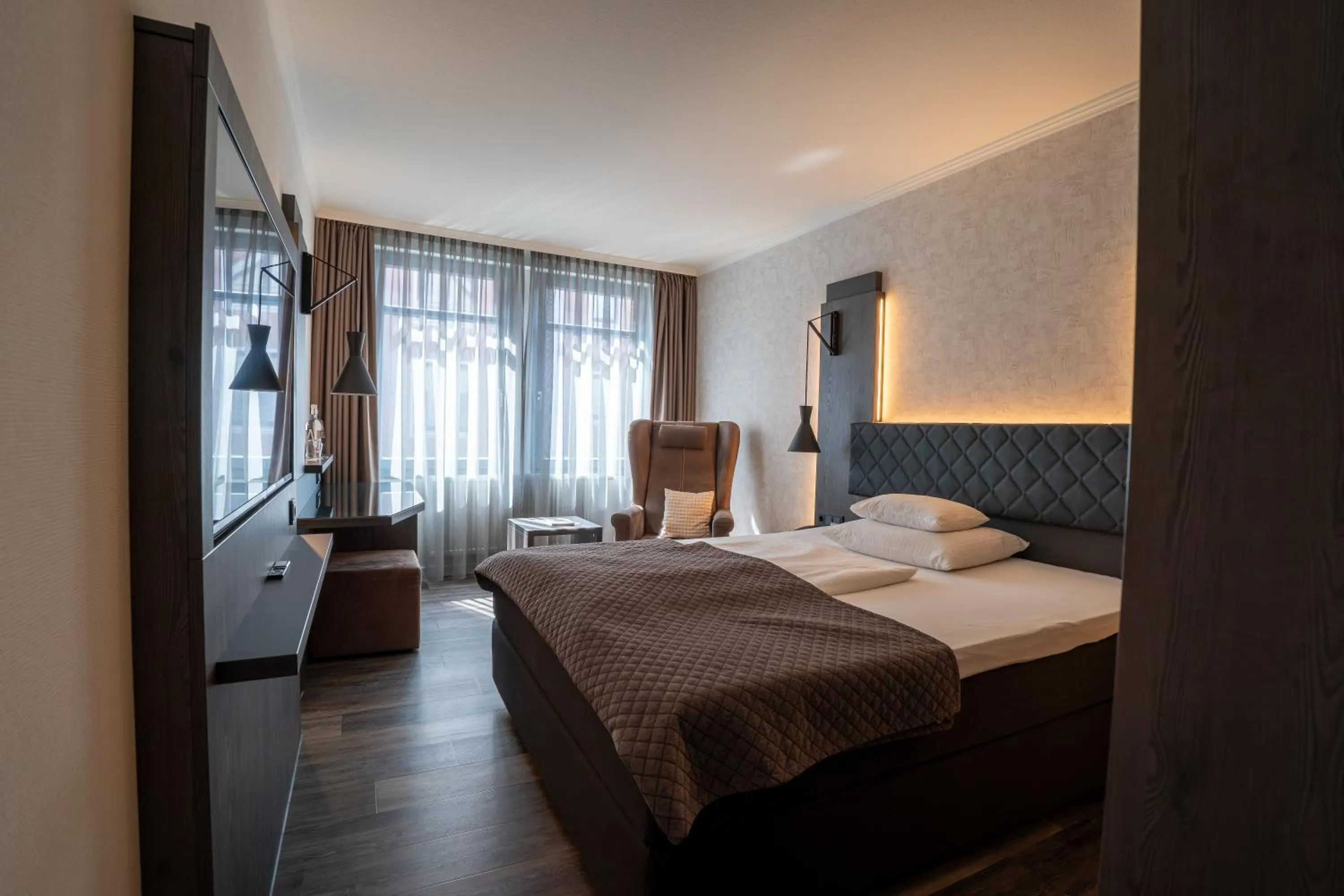 Photo of the whole room, Bed in Ringhotel Niedersachsen