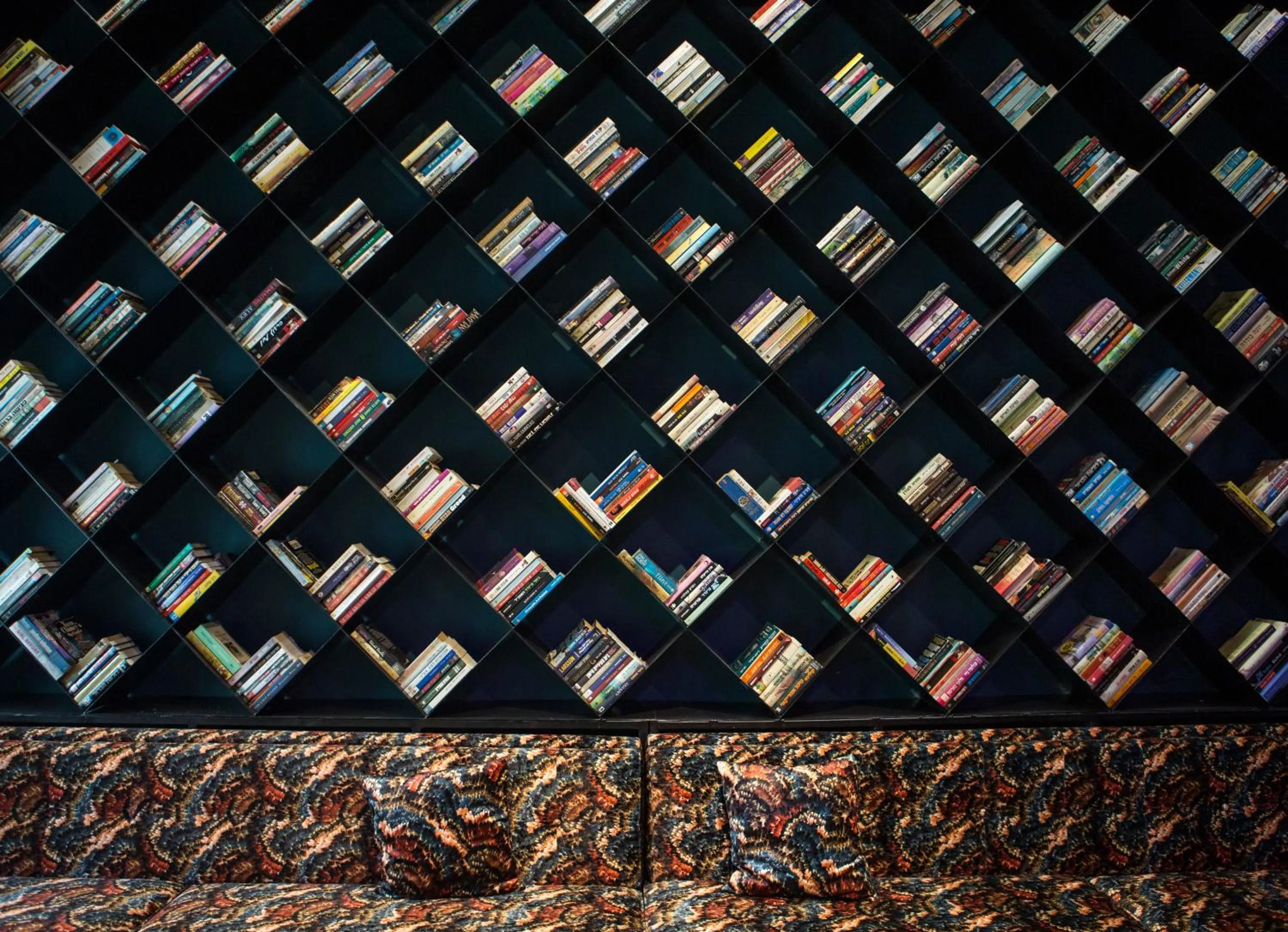 Library in Brown Lighthouse Tel Aviv, a member of Brown Hotels