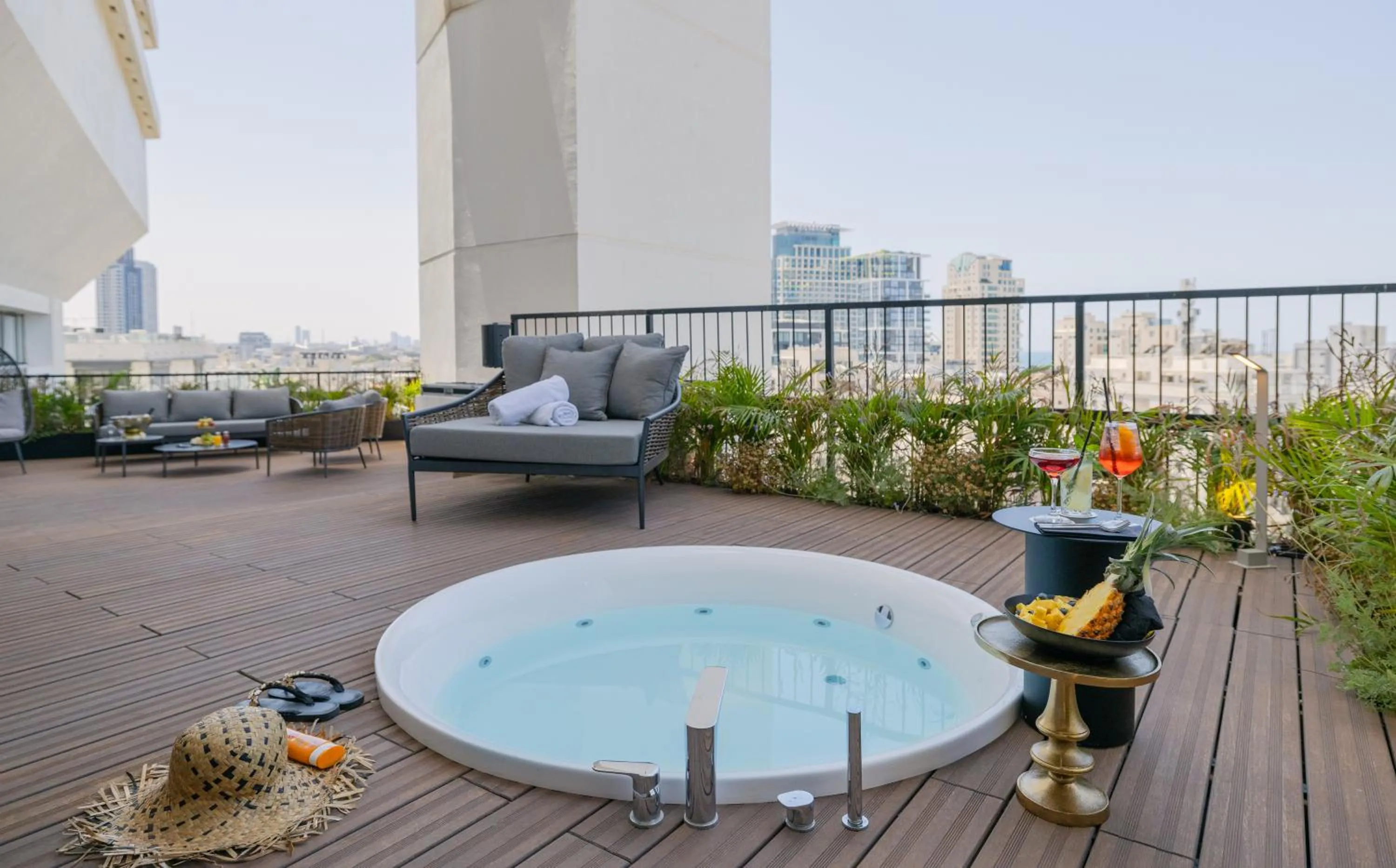 Hot Tub in Brown Lighthouse Tel Aviv, a member of Brown Hotels