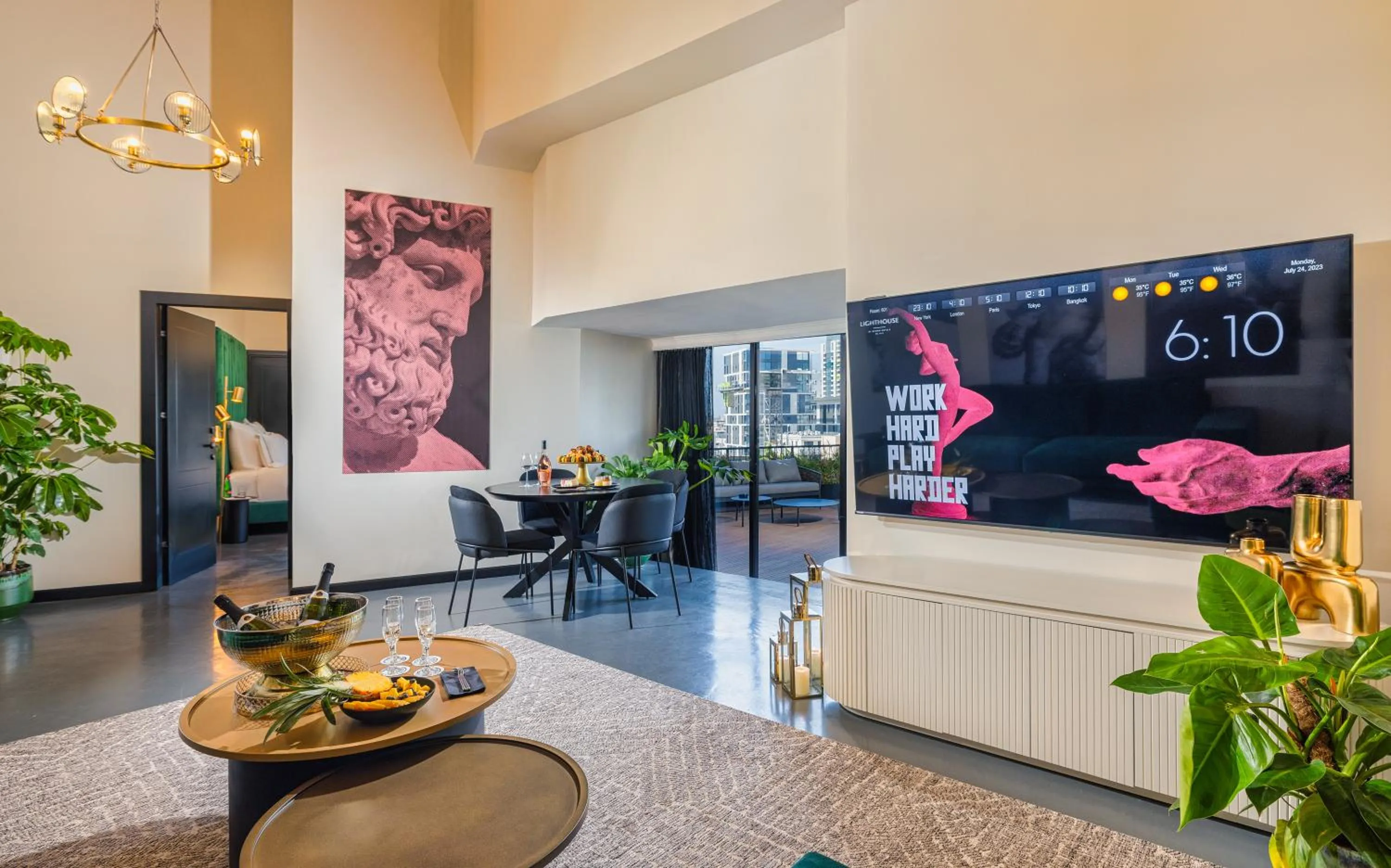 Living room in Brown Lighthouse Tel Aviv, a member of Brown Hotels