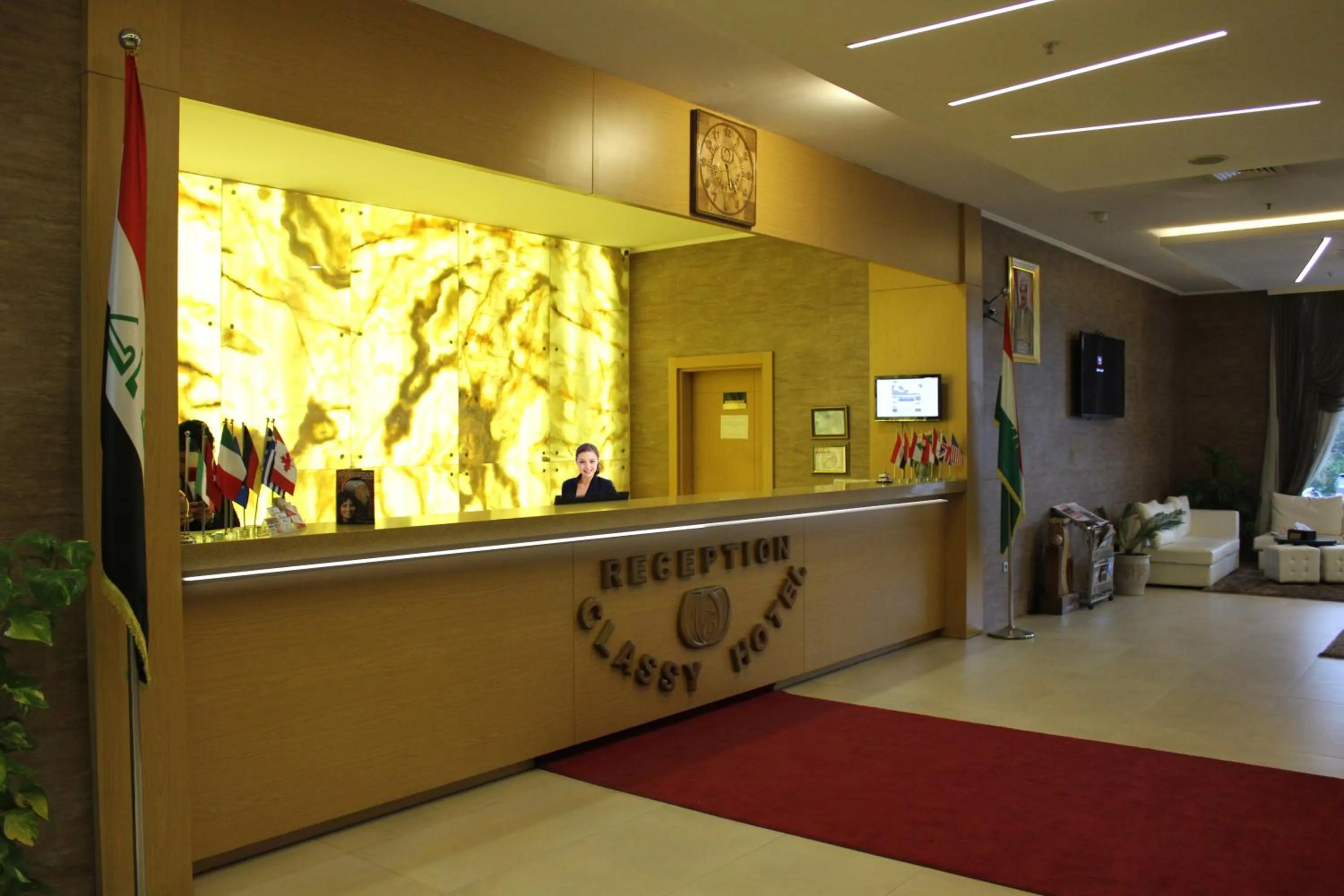 Lobby or reception in Classy Hotel Erbil