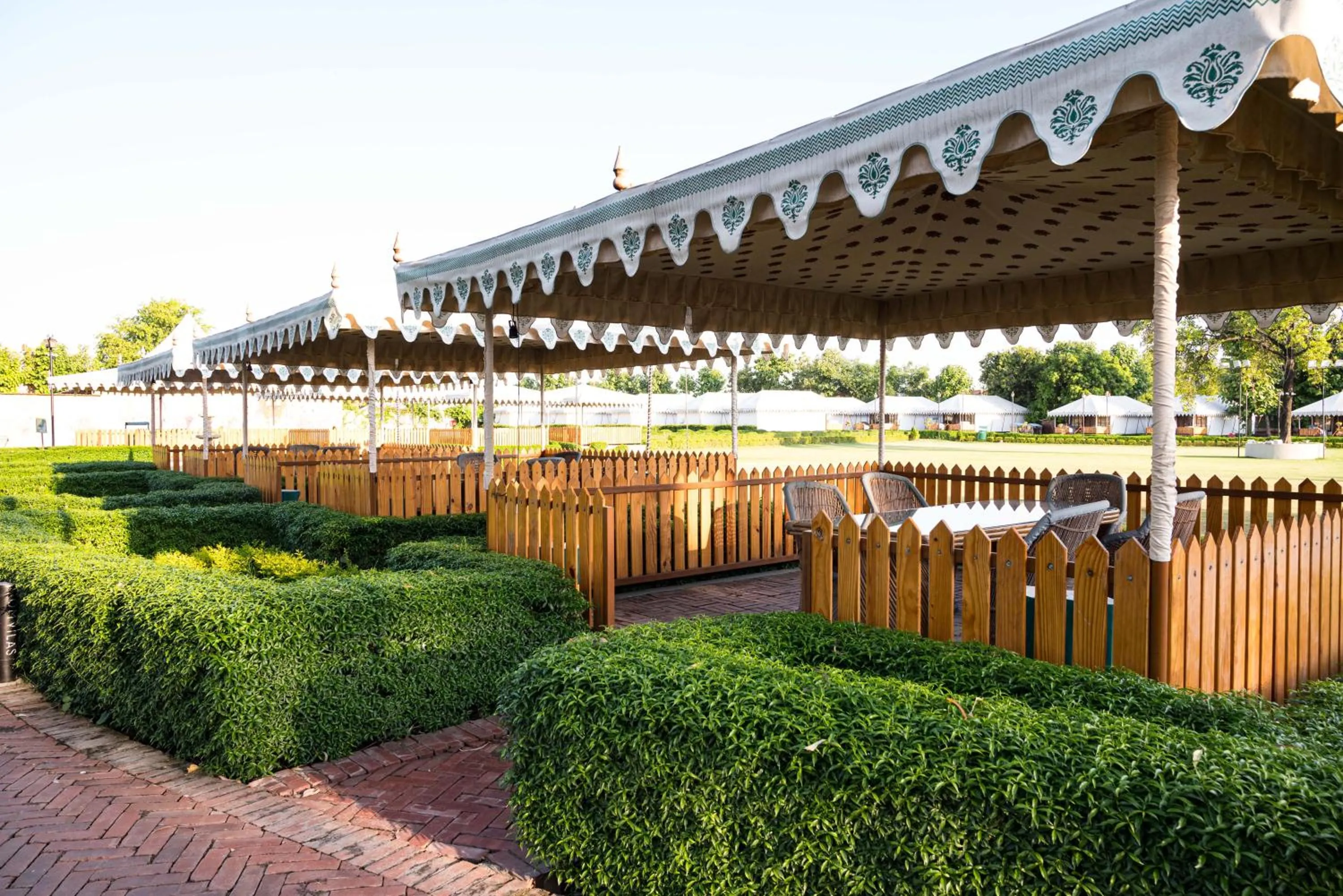 Seating area in Om Vilas Benares, Varanasi