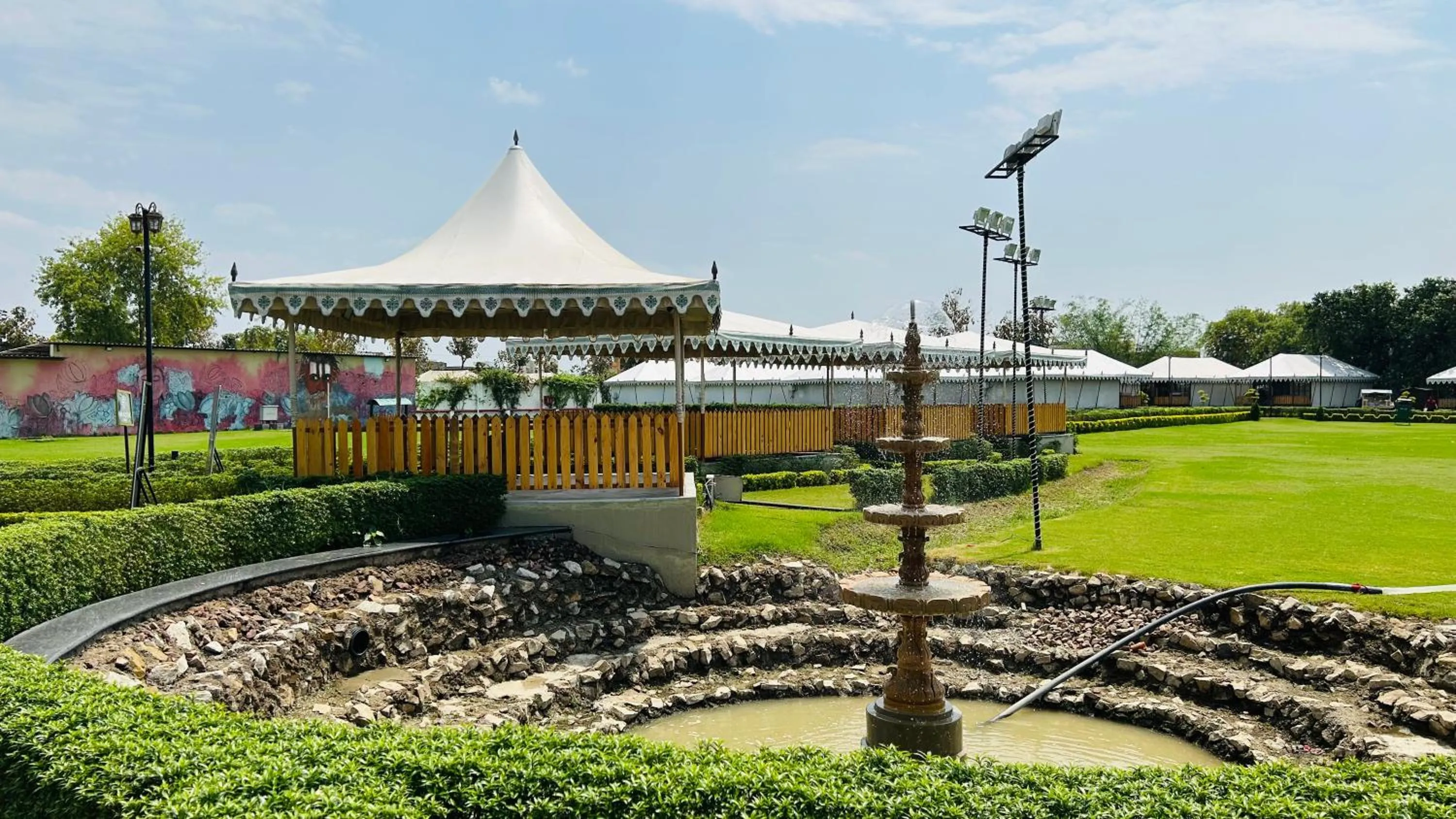 Garden in Om Vilas Benares, Varanasi