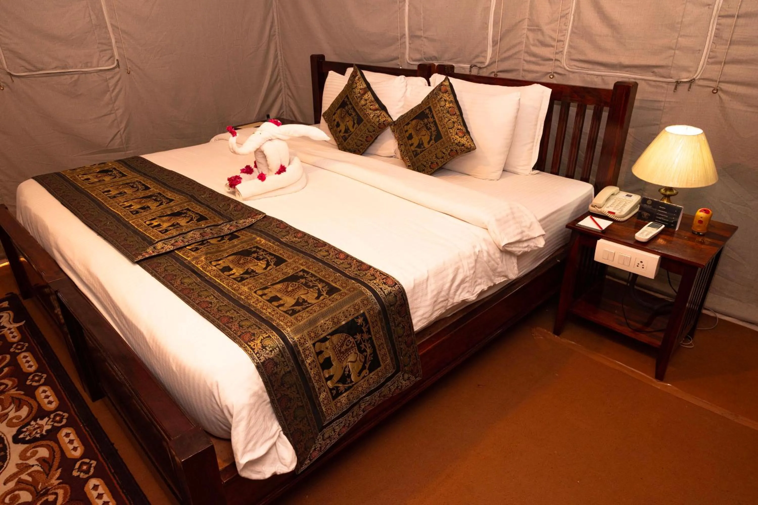 Bed in Om Vilas Benares, Varanasi