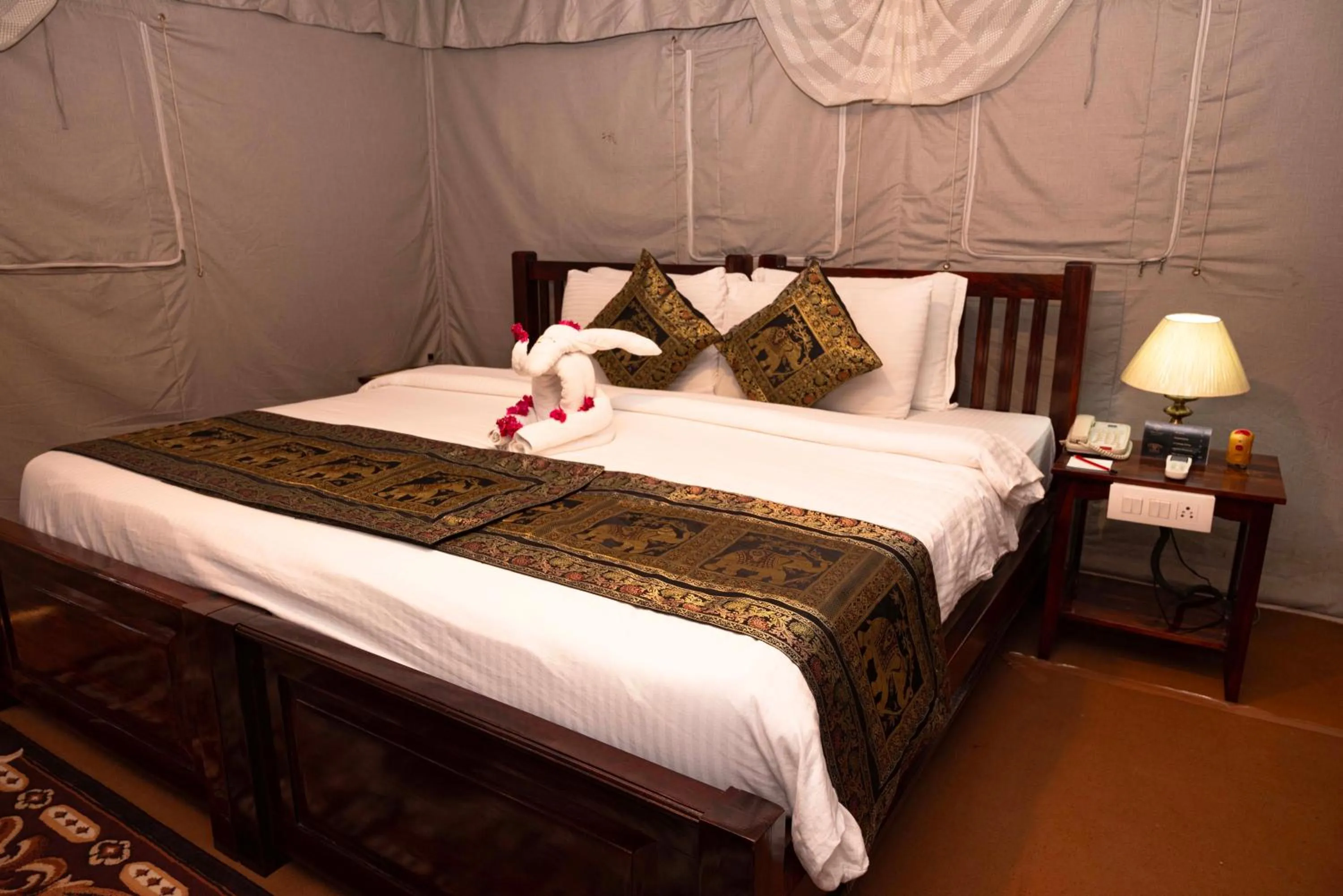 Bed in Om Vilas Benares, Varanasi