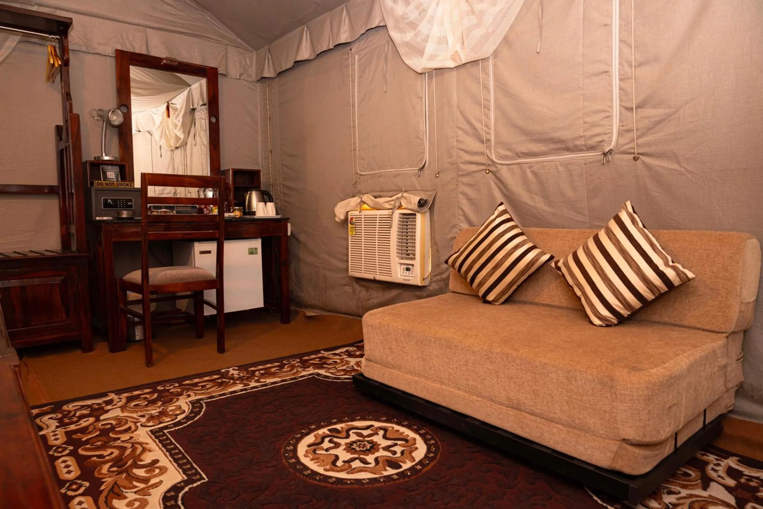 Seating area in Om Vilas Benares, Varanasi
