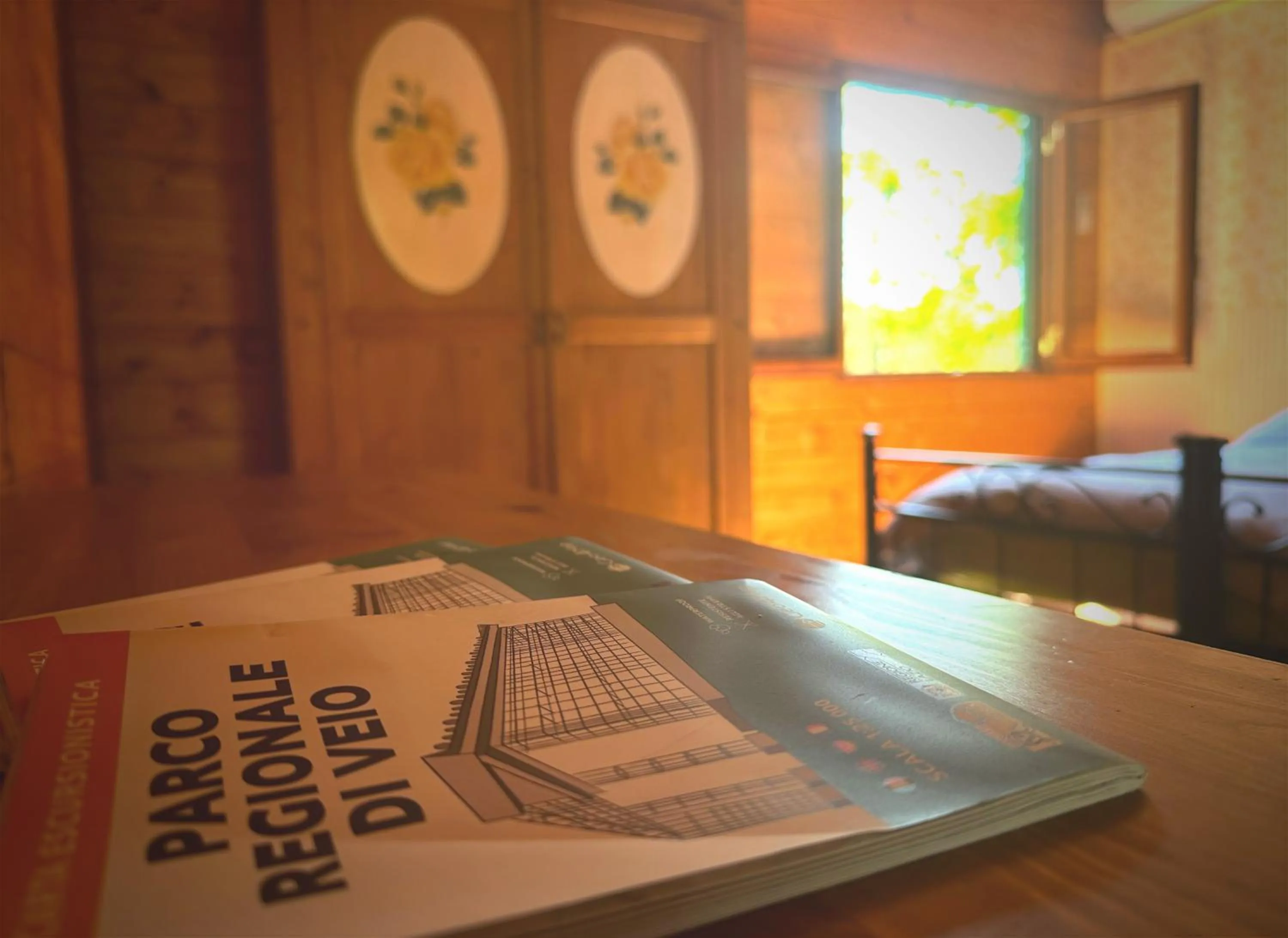 Bed in Night in the Wood Sorbo