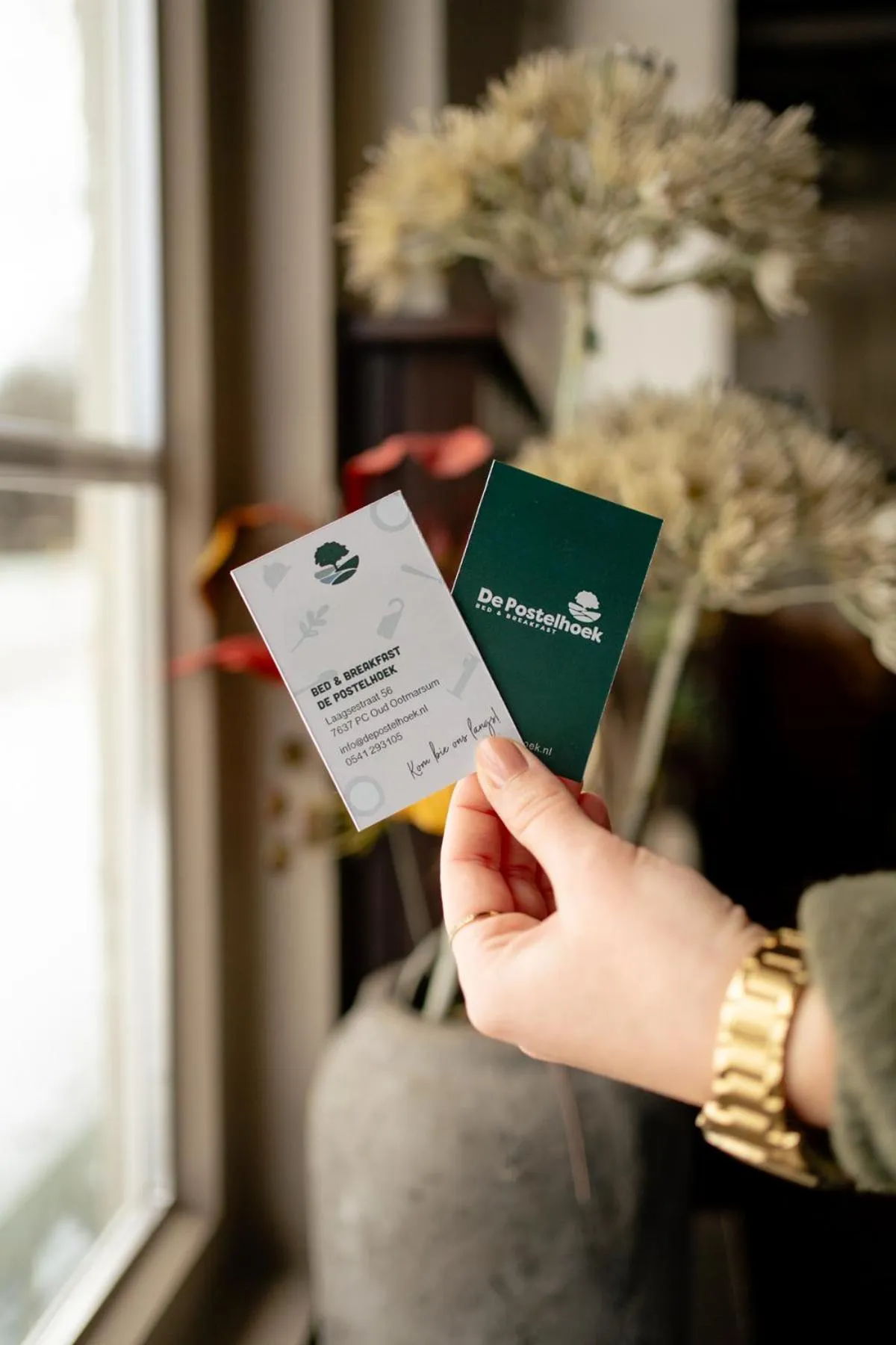 Text overlay in De Postelhoek B&B