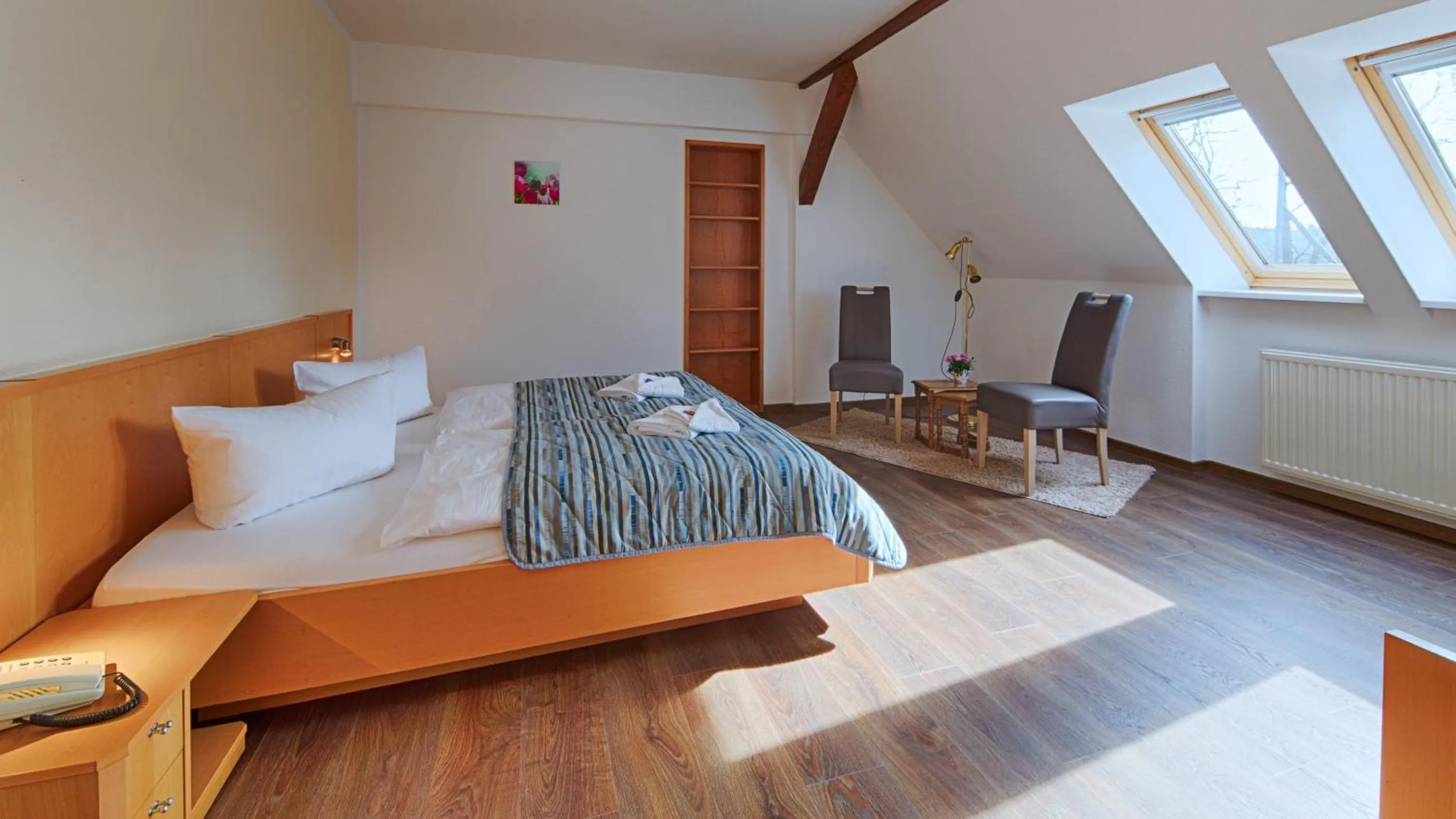 Bedroom, Bed in Hotel Luther Birke Wittenberg