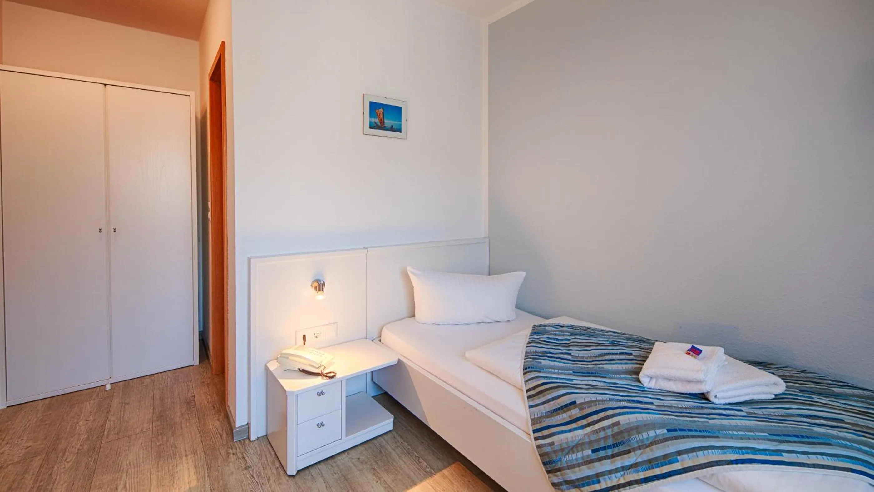 Bed in Hotel Luther Birke Wittenberg